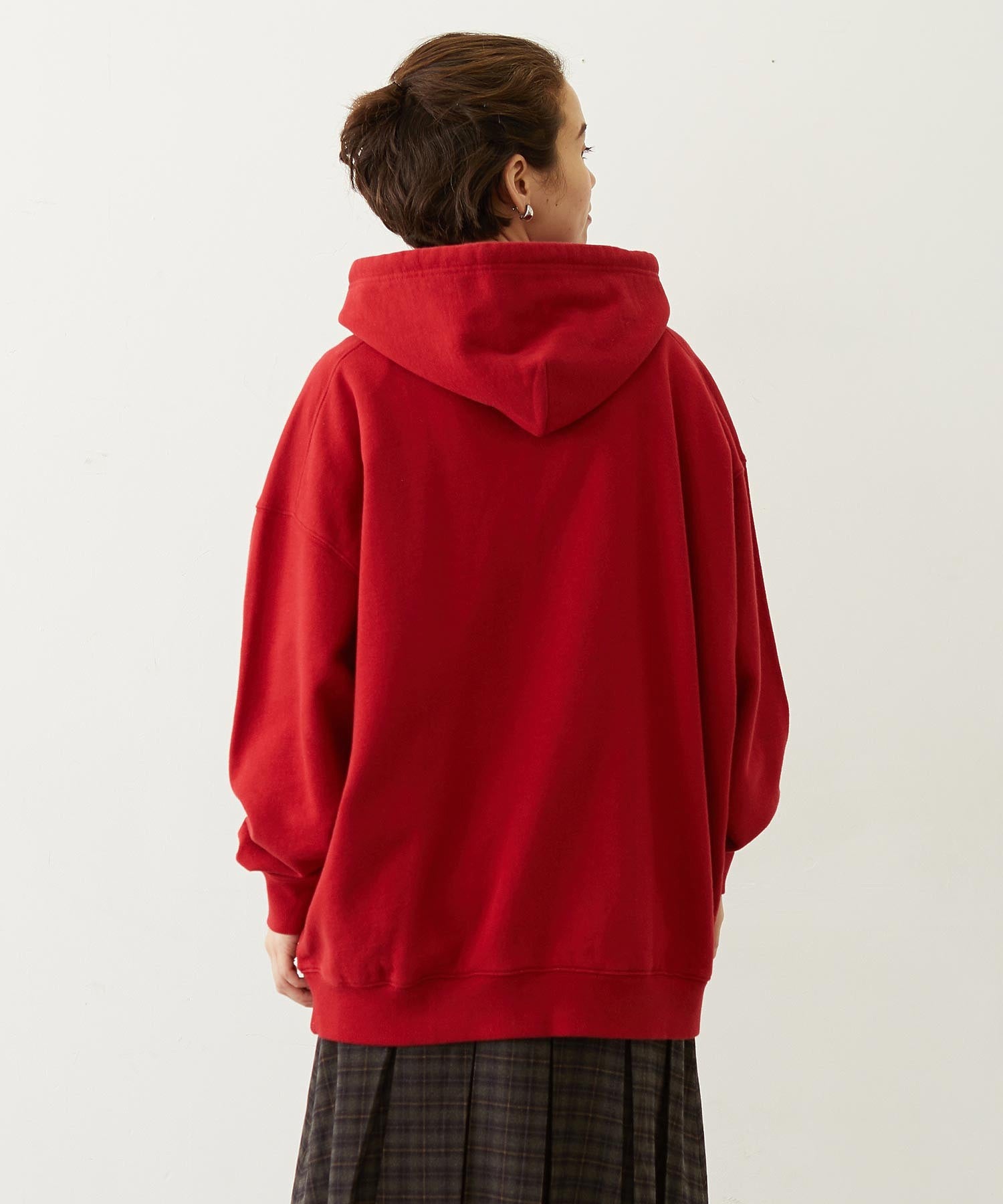 STITCHED LOGO SWEAT HOODIE