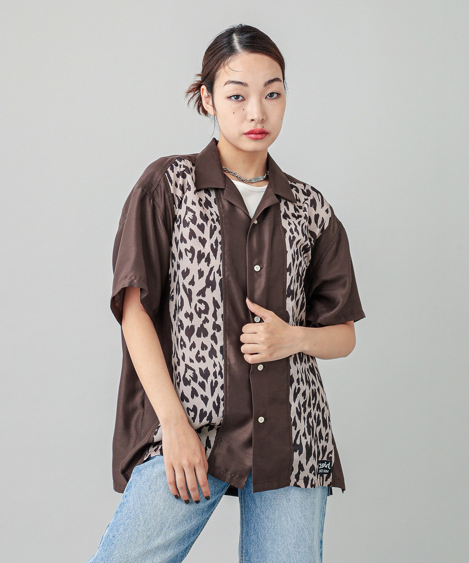 HEART LEOPARD S/S SHIRT
