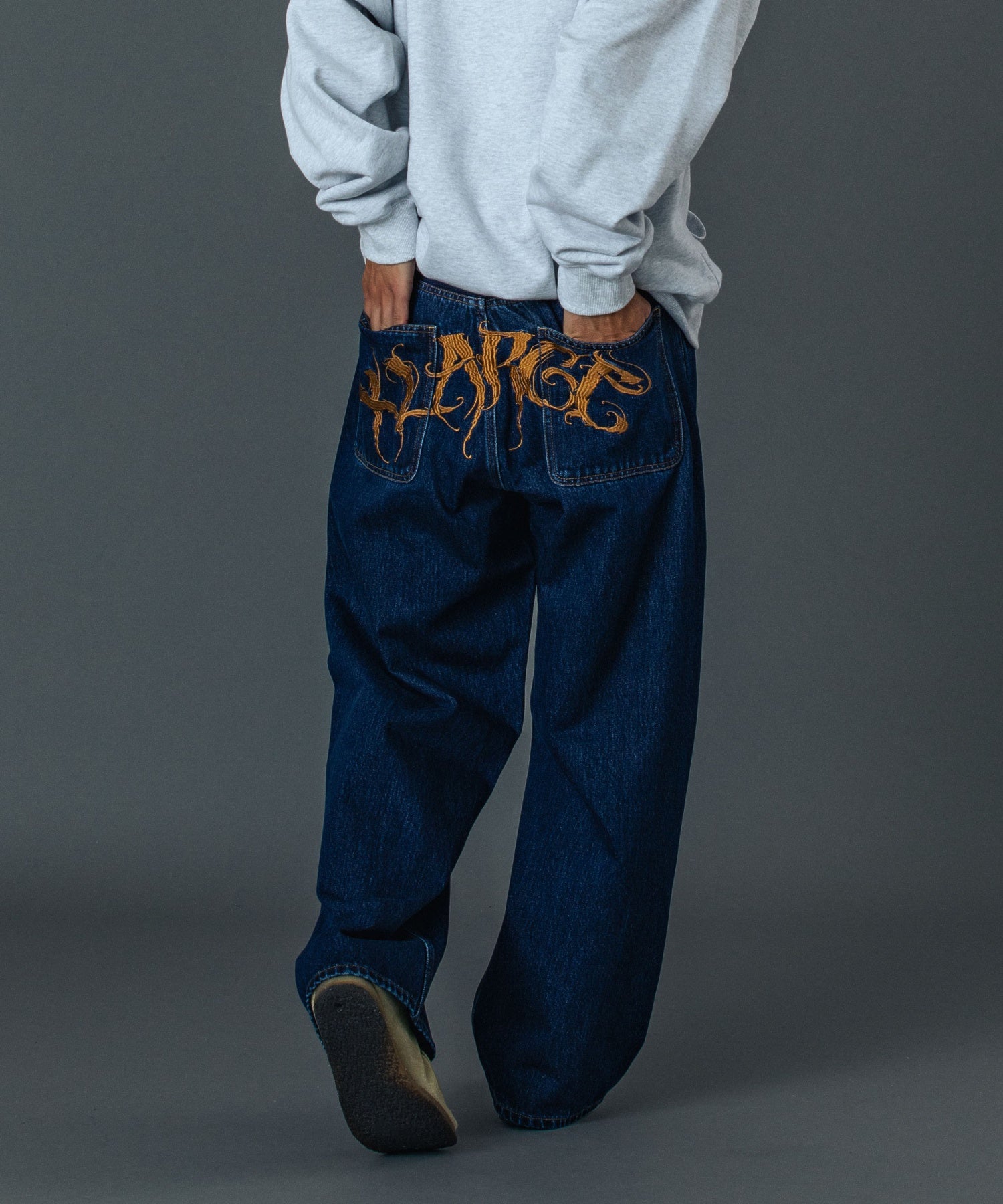 RAGE LOGO DENIM PANTS