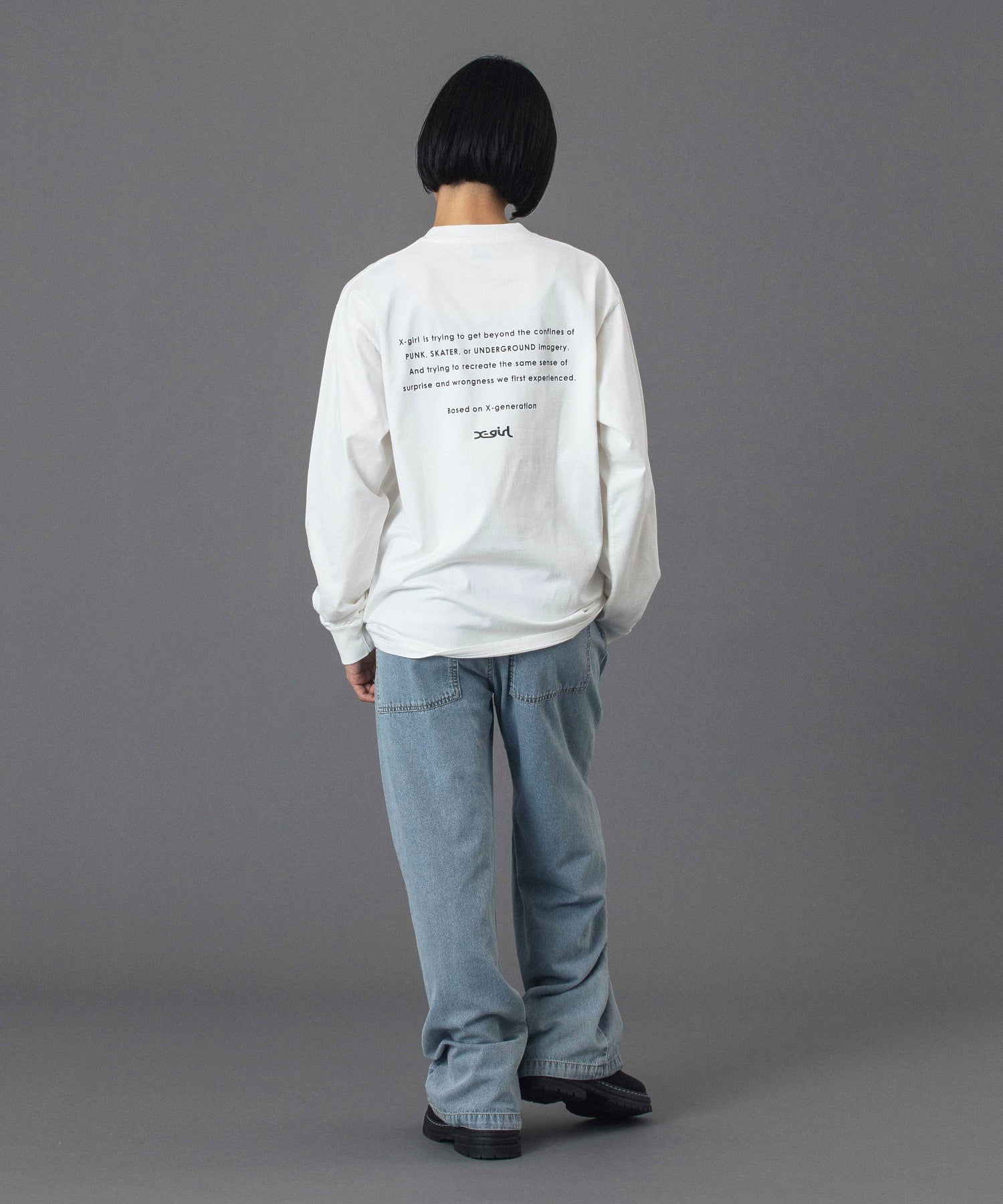 FACE AND WORDS L/S TEE
