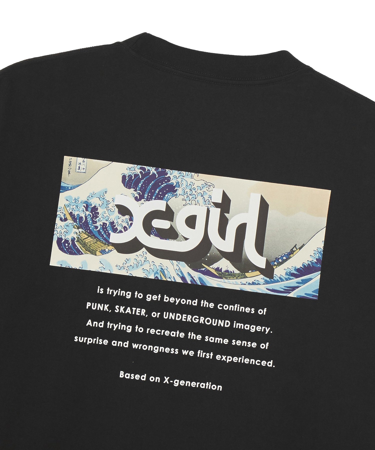 X-girl JAPONISM BOX LOGO S/S TEE