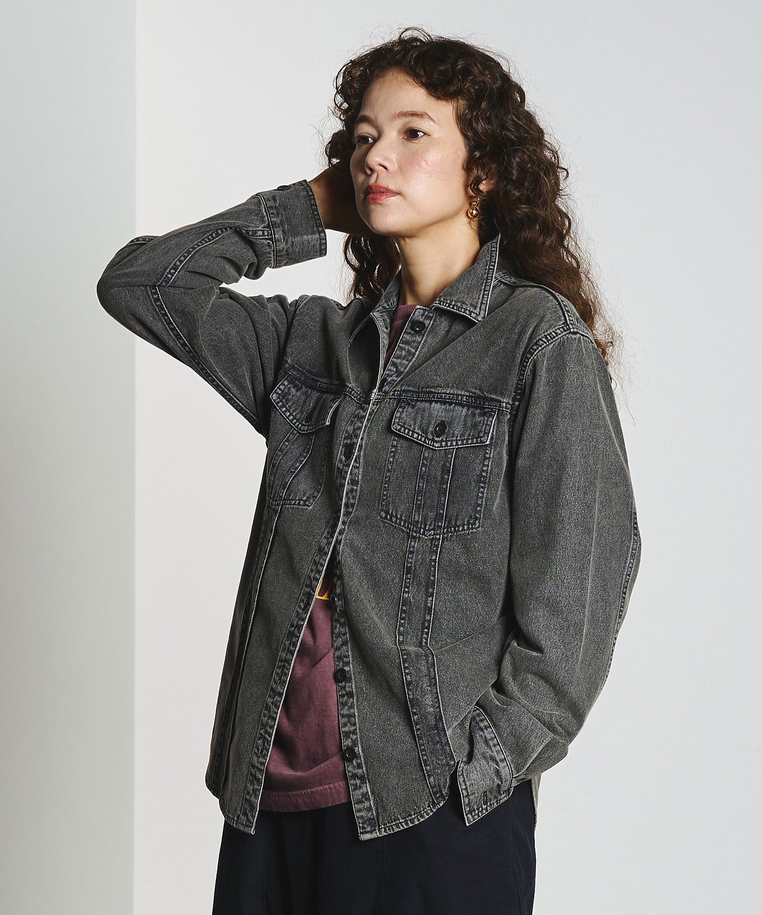 CREOLME/DENIM L/S SHIRT
