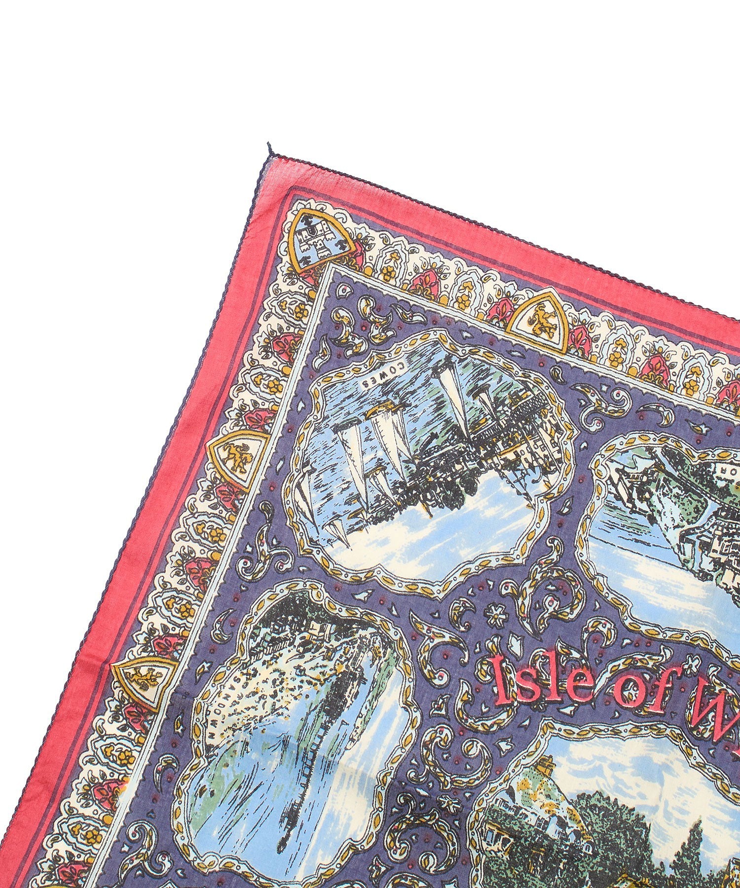 BINDU/Cotton Voile Wight Map Bandana