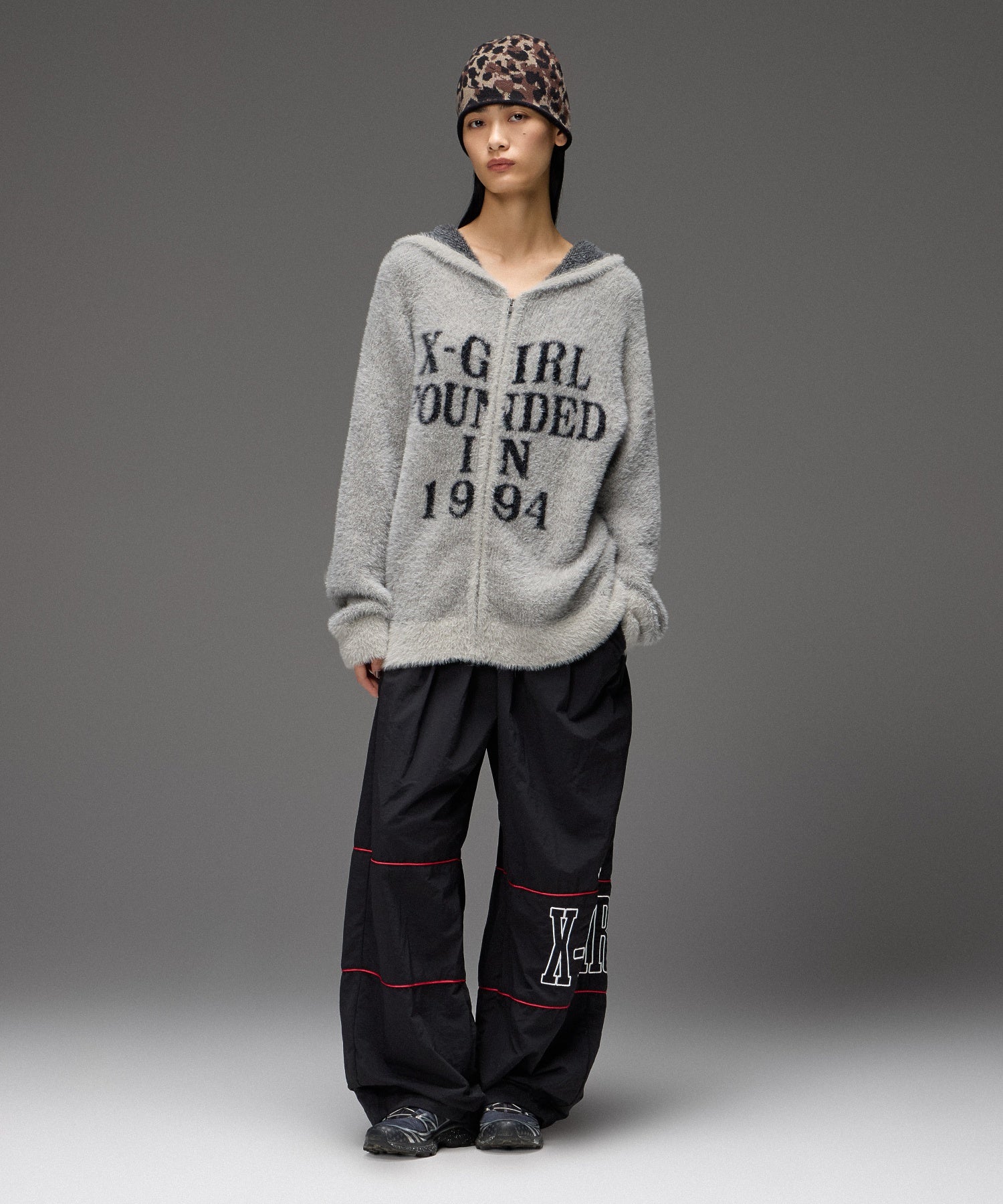 LOGO AND STAR WIDE LEG TRACK PANTS