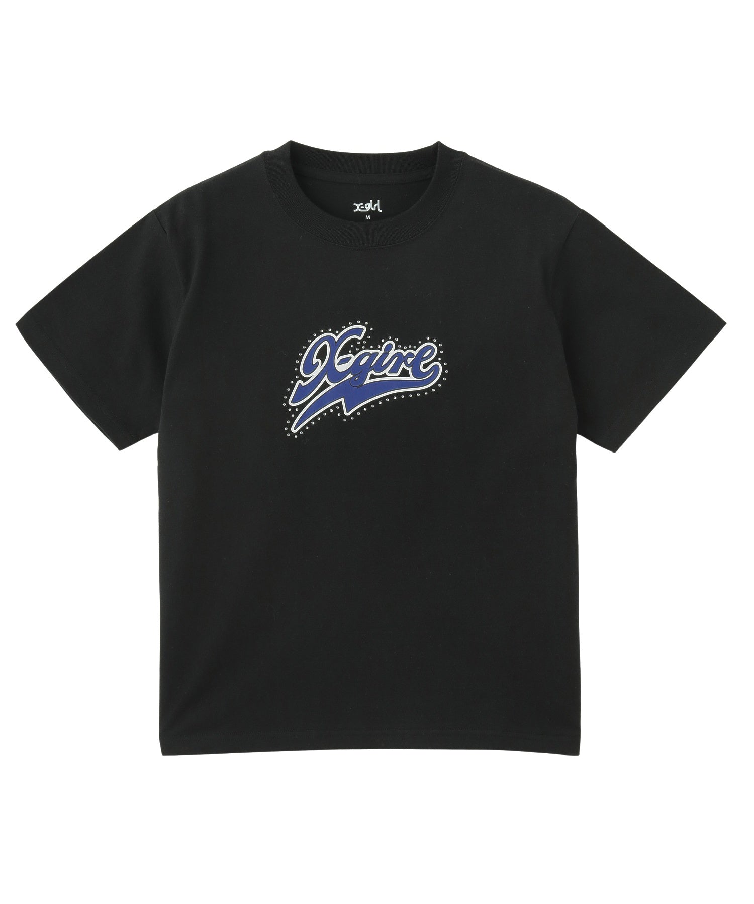 RHINESTONE AND LOGO S/S TEE