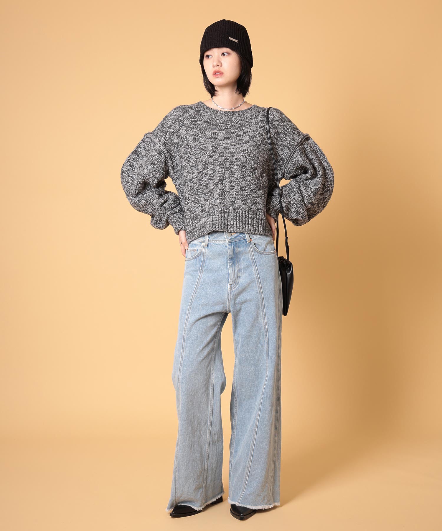 ミックスニットプルオーバー