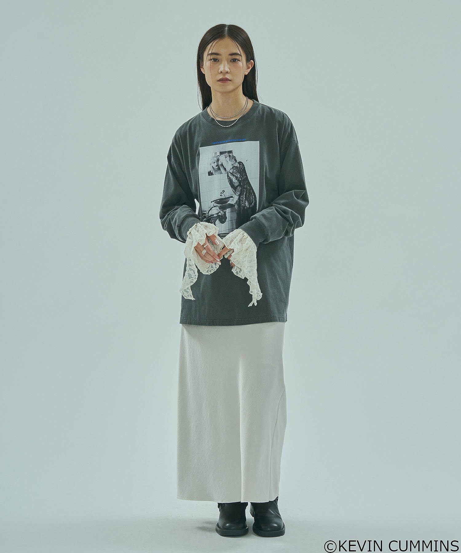 CREOLME/KEVIN CUMMINS PHOTO L/S TEE