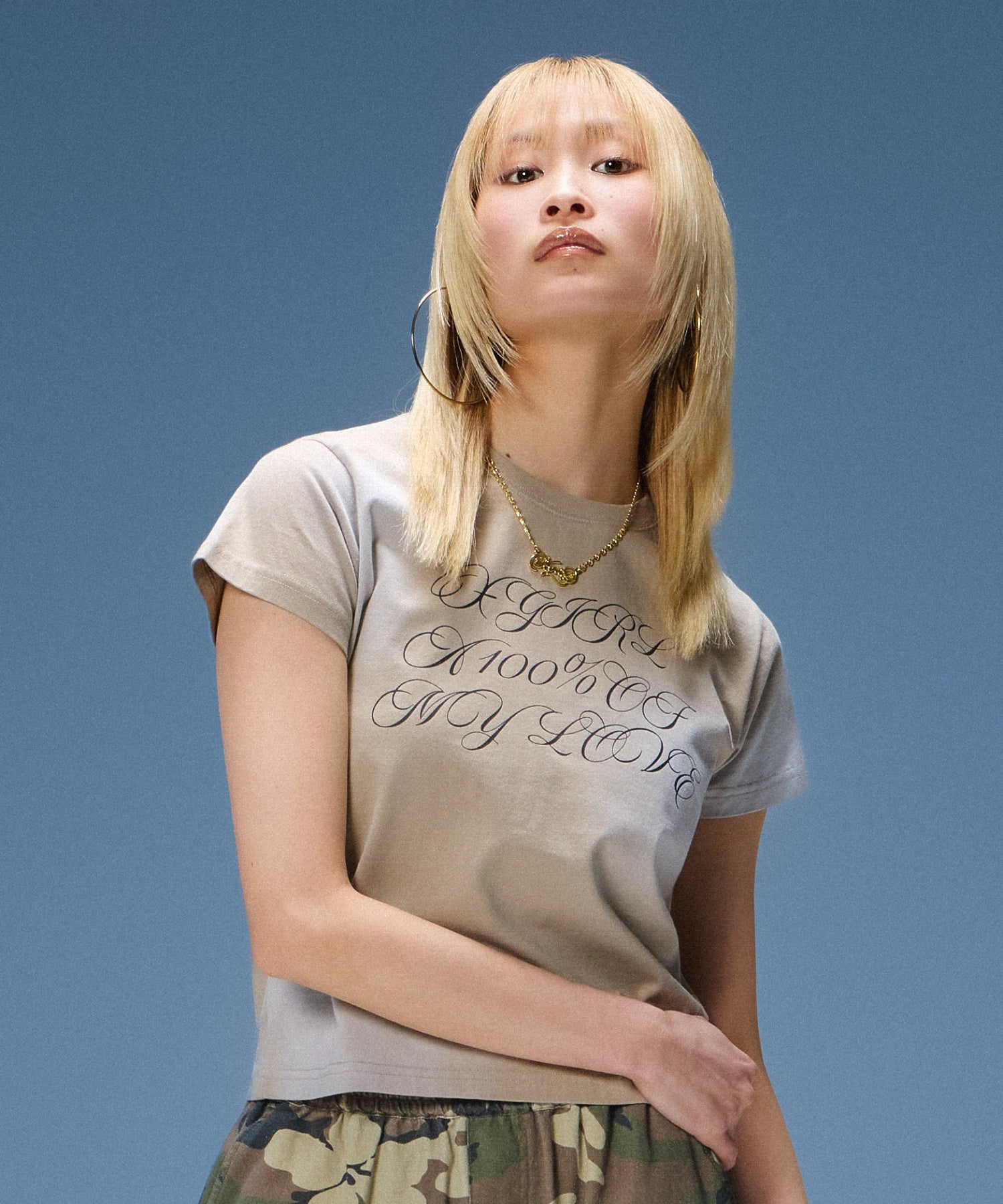 FADED SCRIPT LOGO S/S BABY TEE