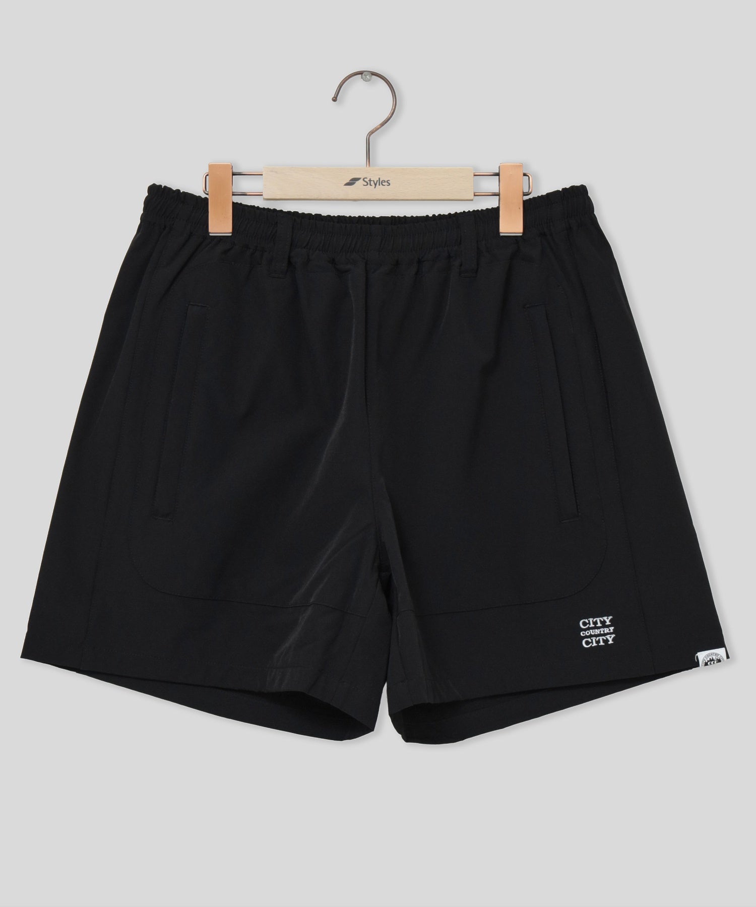 CCC/シティーカントリーシティー/EMBROIDERED LOGO STRECH NYLON EASY SHORTS 261P005
