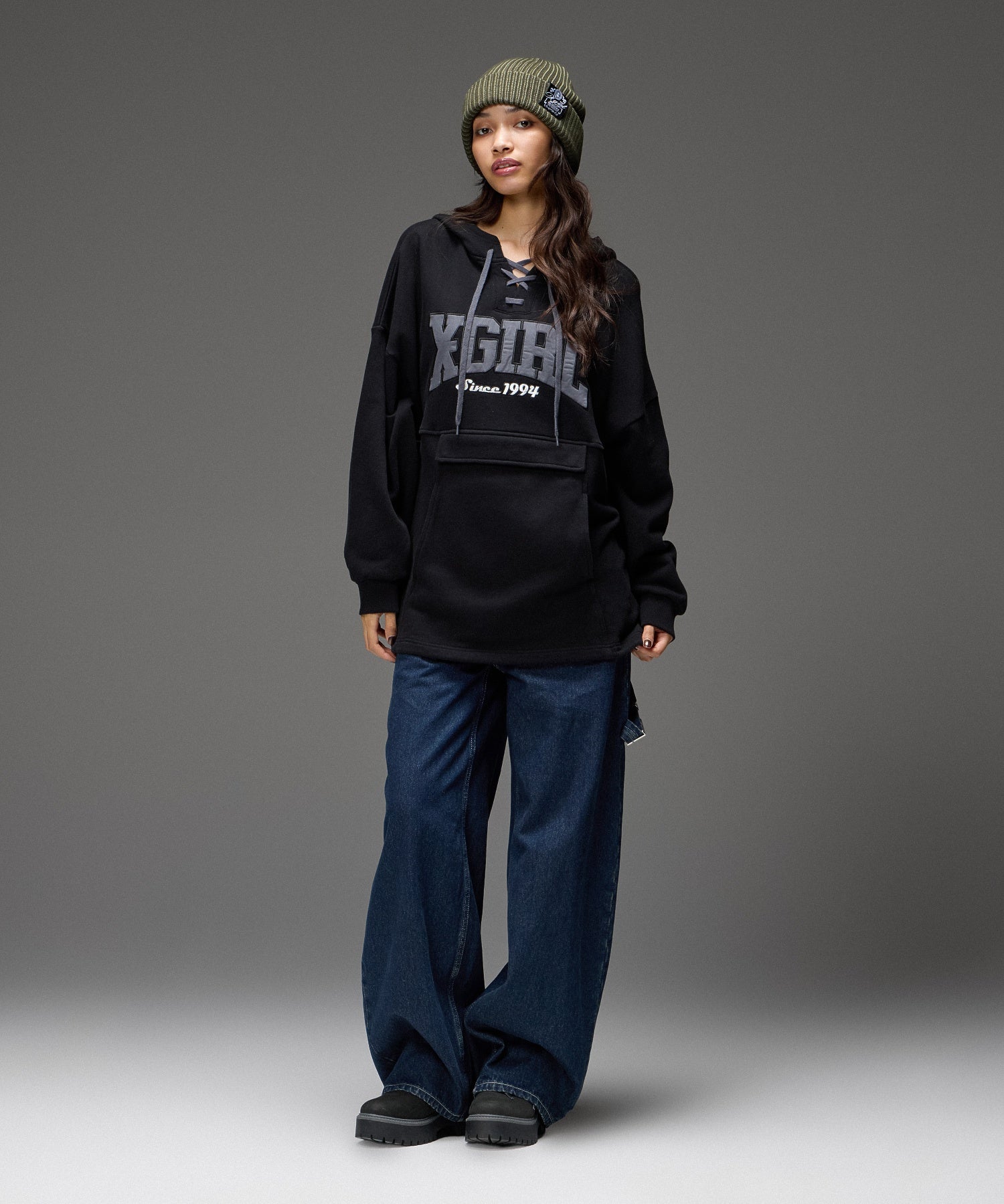 BICOLOR RIB CUFF BEANIE