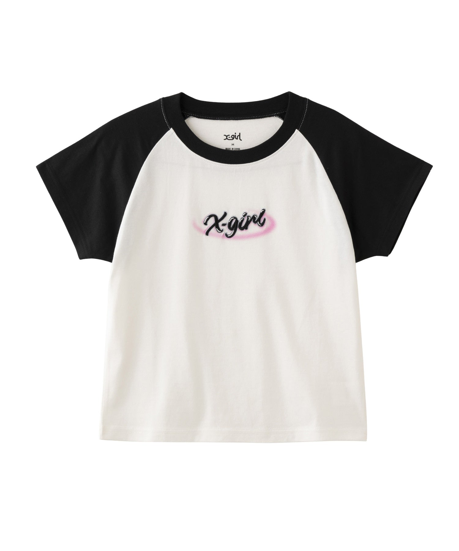 SPRAY ART AND EMBROIDERY RAGLAN S/S BABY TEE