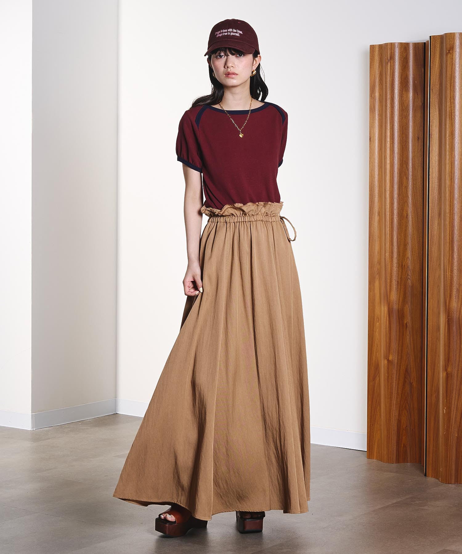 CREOLME/GATHER AND FLARE SKIRT