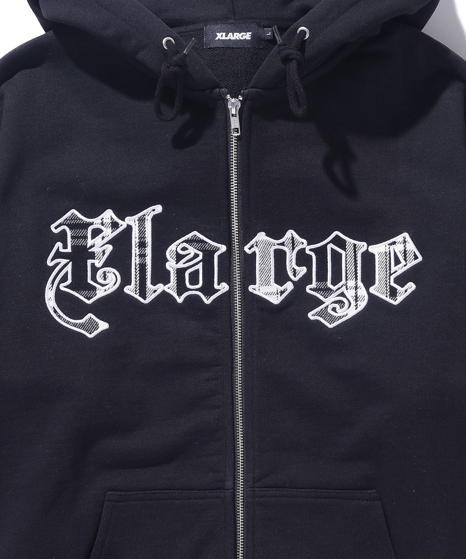 PATCHED LOGO ZIP UP HOODIE SWEATSHIRT