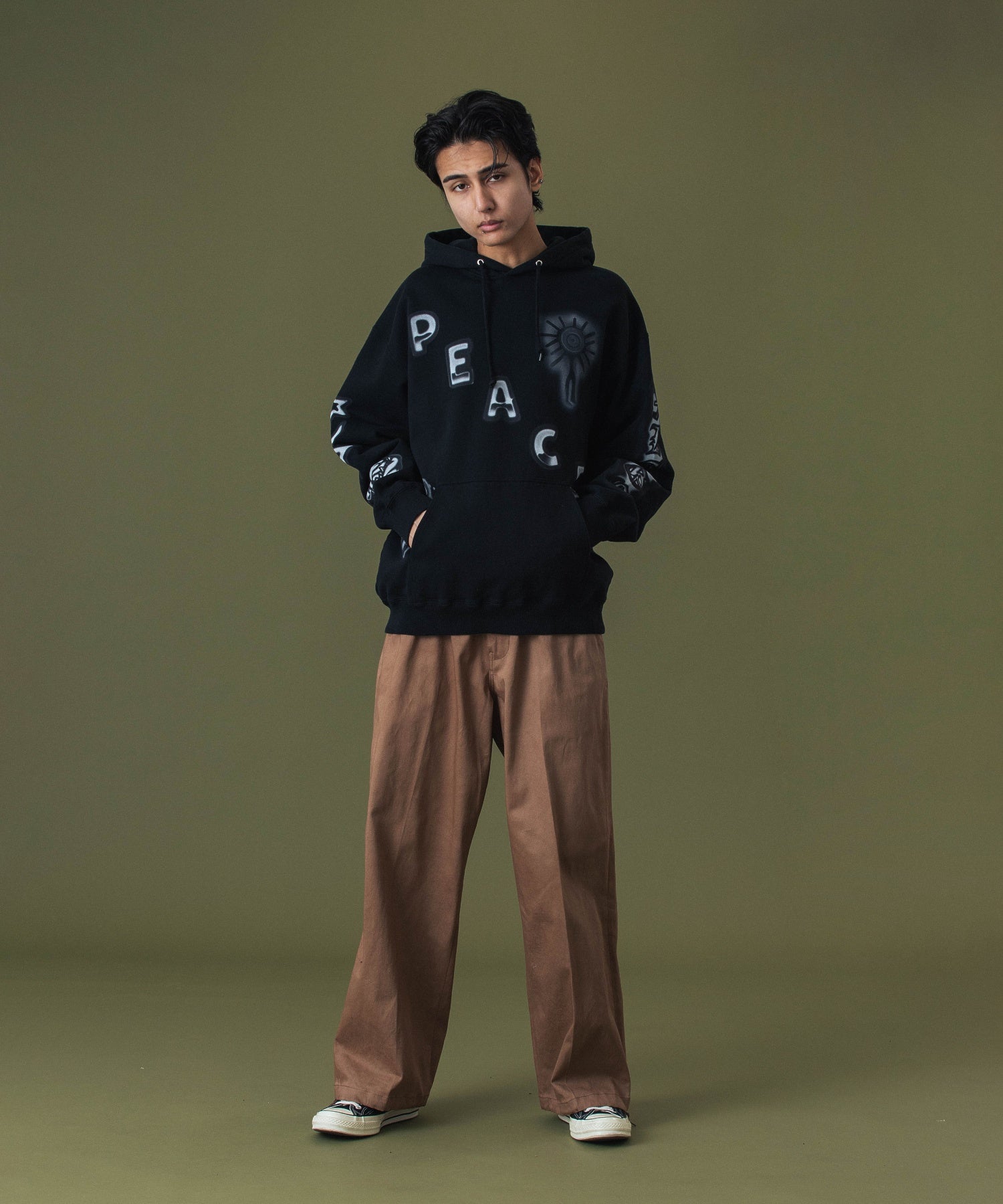 AIRBRUSH PULLOVER HOODED SWEATSHIRT