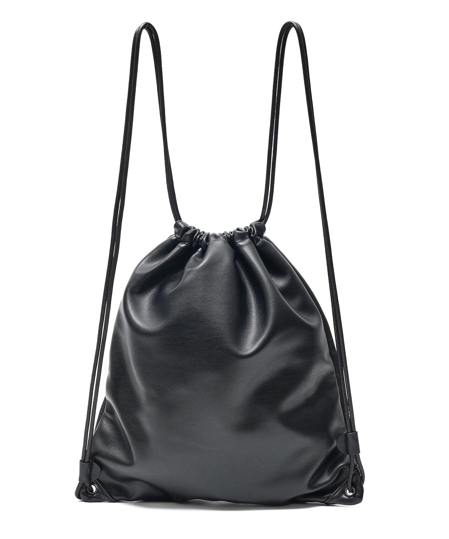 FAUX LEATHER KNAPSACK