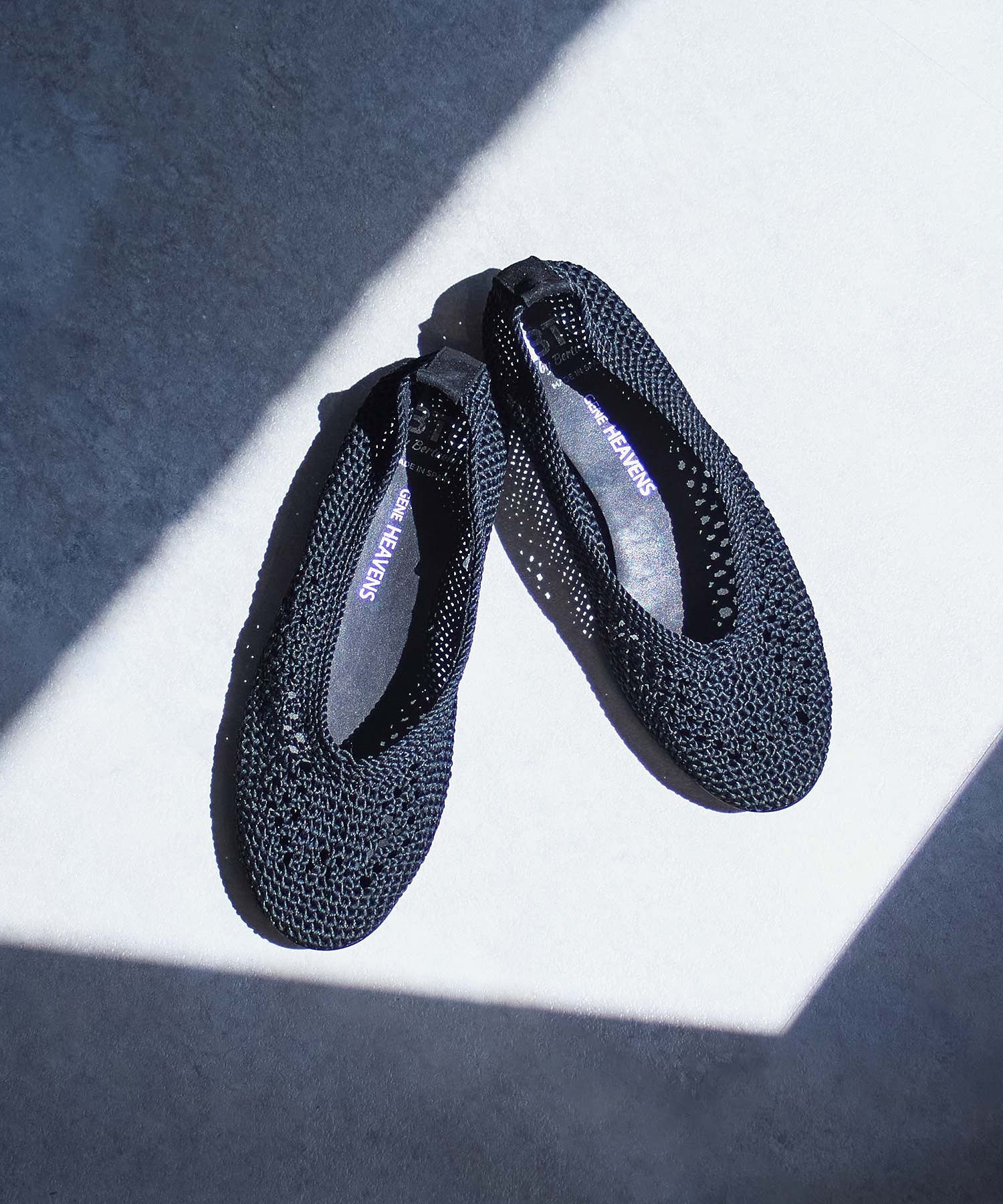【ROSE BUD別注】Bertuchi x GENE HEAVENS MESH FLAT SHOES