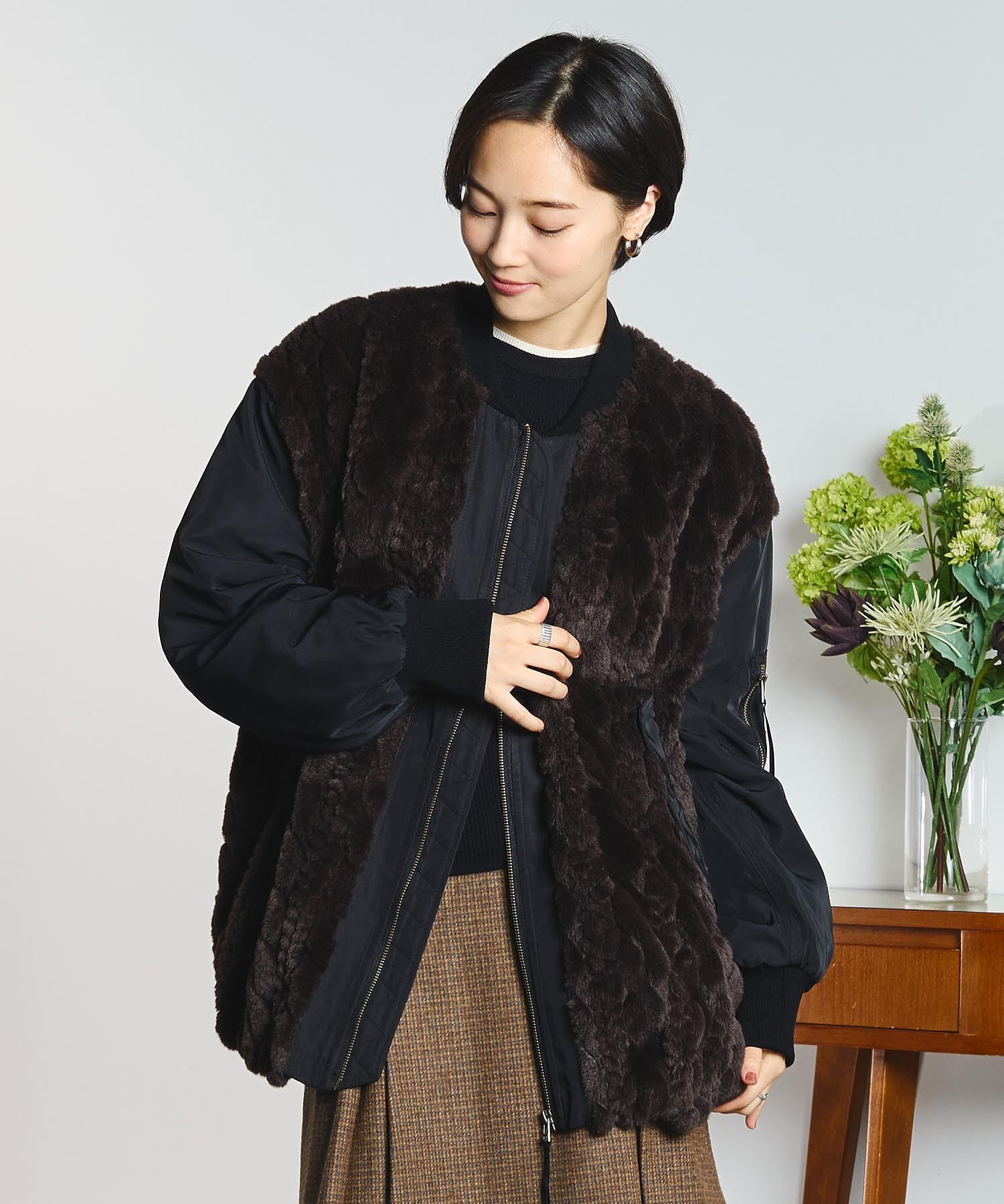 model:166cm 着用サイズ:M