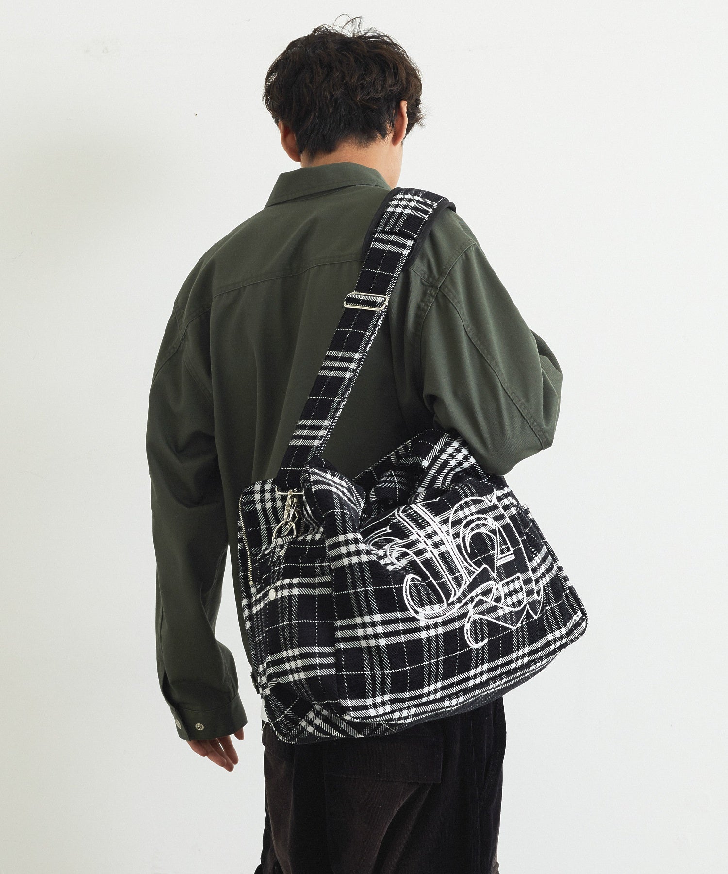 PLAID TOTE BAG