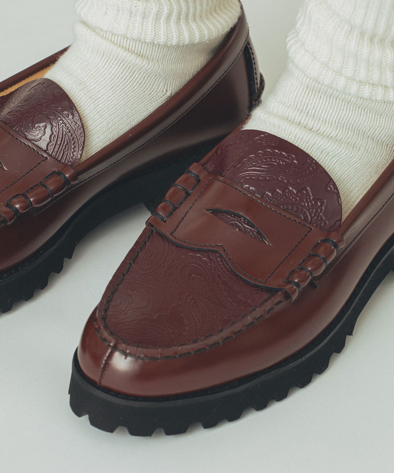 【ROSE BUD別注】The Kenford Fineshoes/TANK SOLE COMBI COLOR LOAFERS