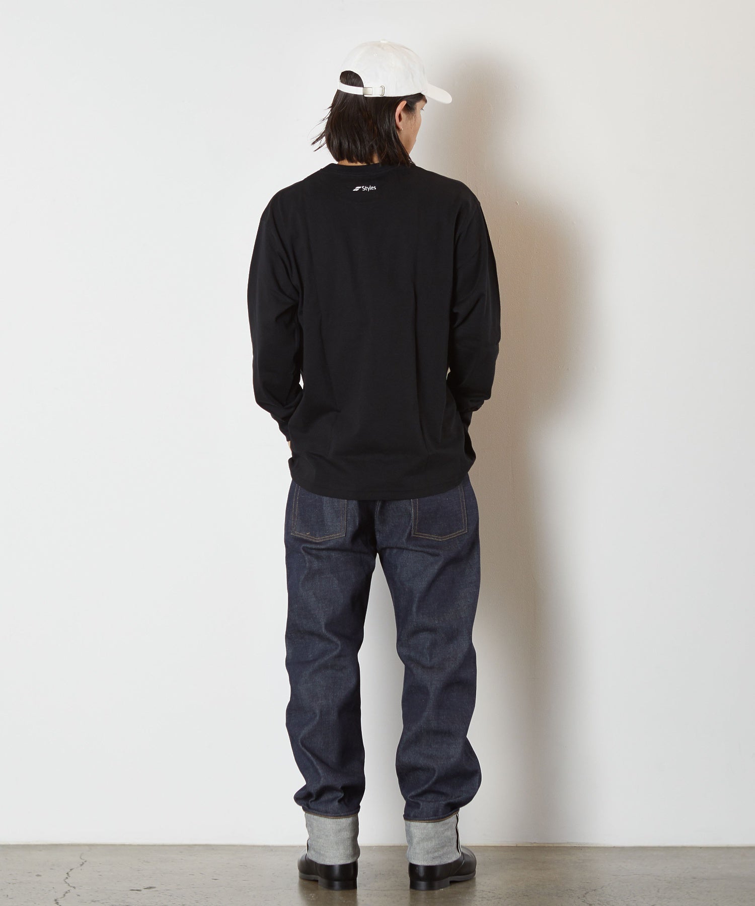 【別注】Styles CRC/コットンリサーチクラブ/EX L/S T-SHIRT JPC-003 BLK