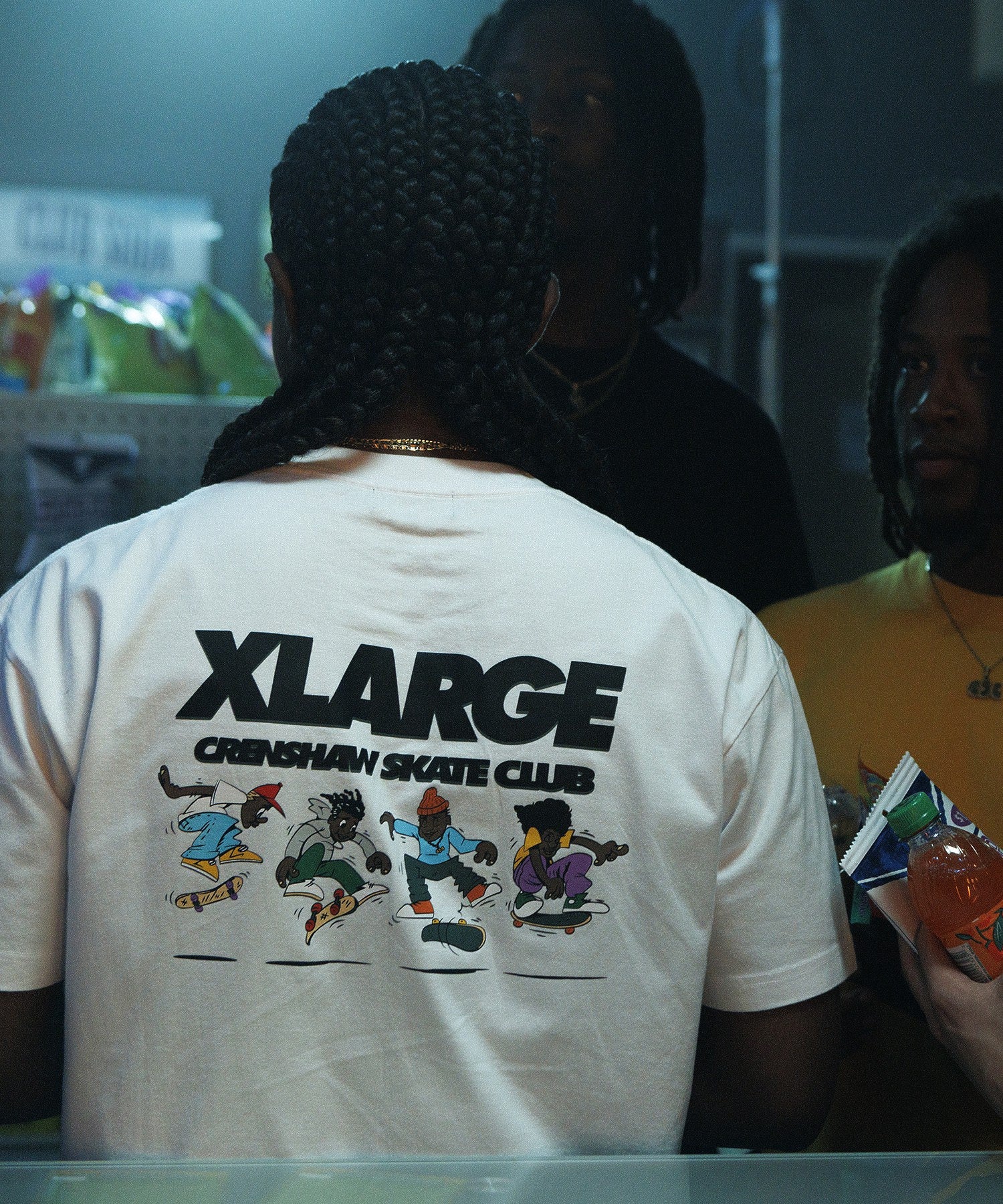 XLARGE×CRENSHAW SKATE CLUB POCKET S/S TEE