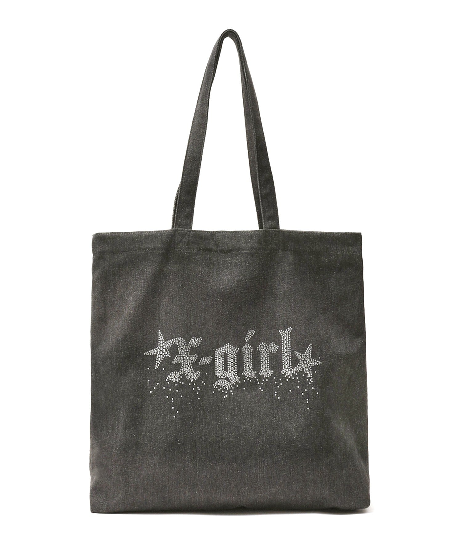 RHINESTONE STARDUST LOGO TOTE BAG
