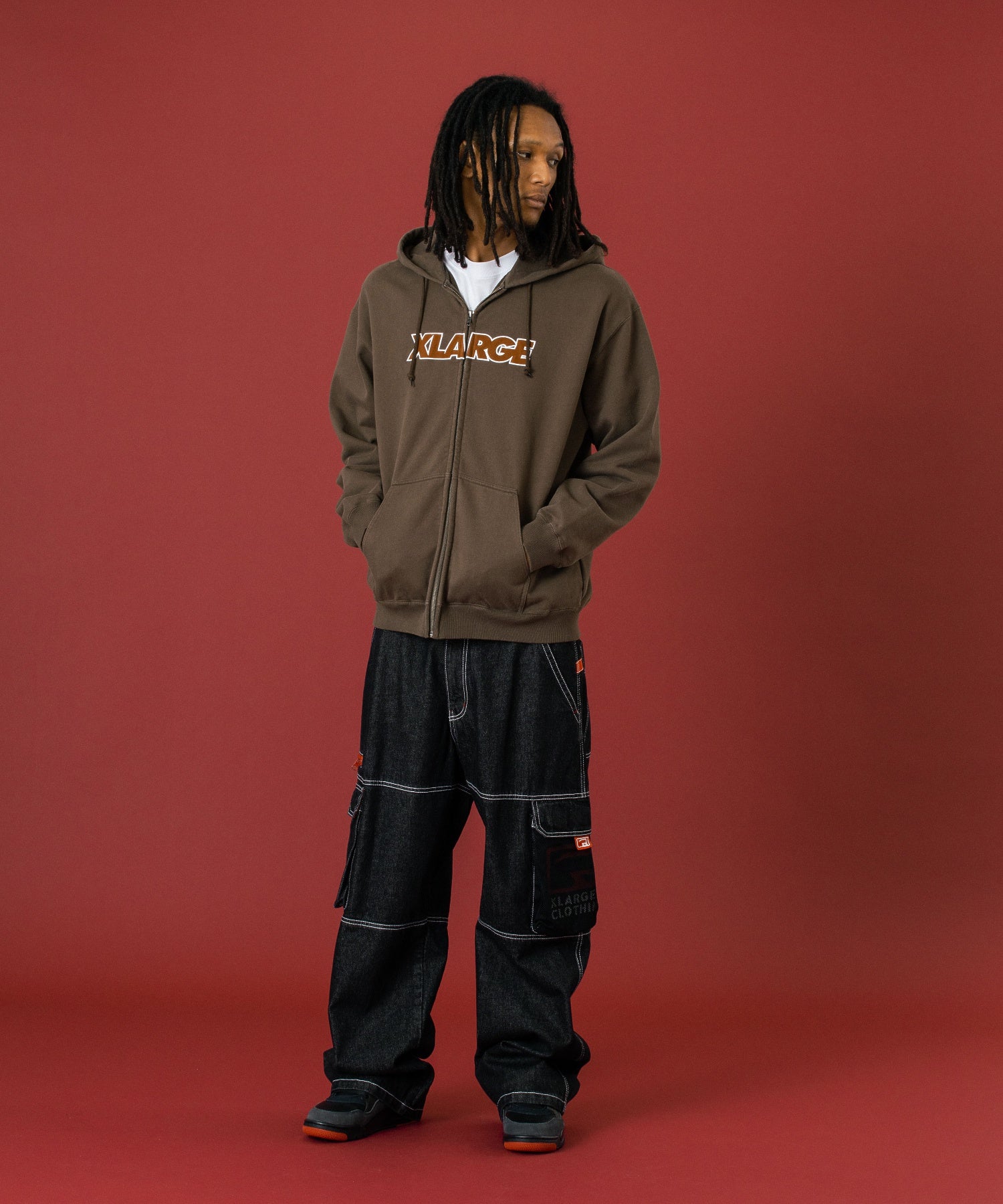 DENIM CARGO PANTS