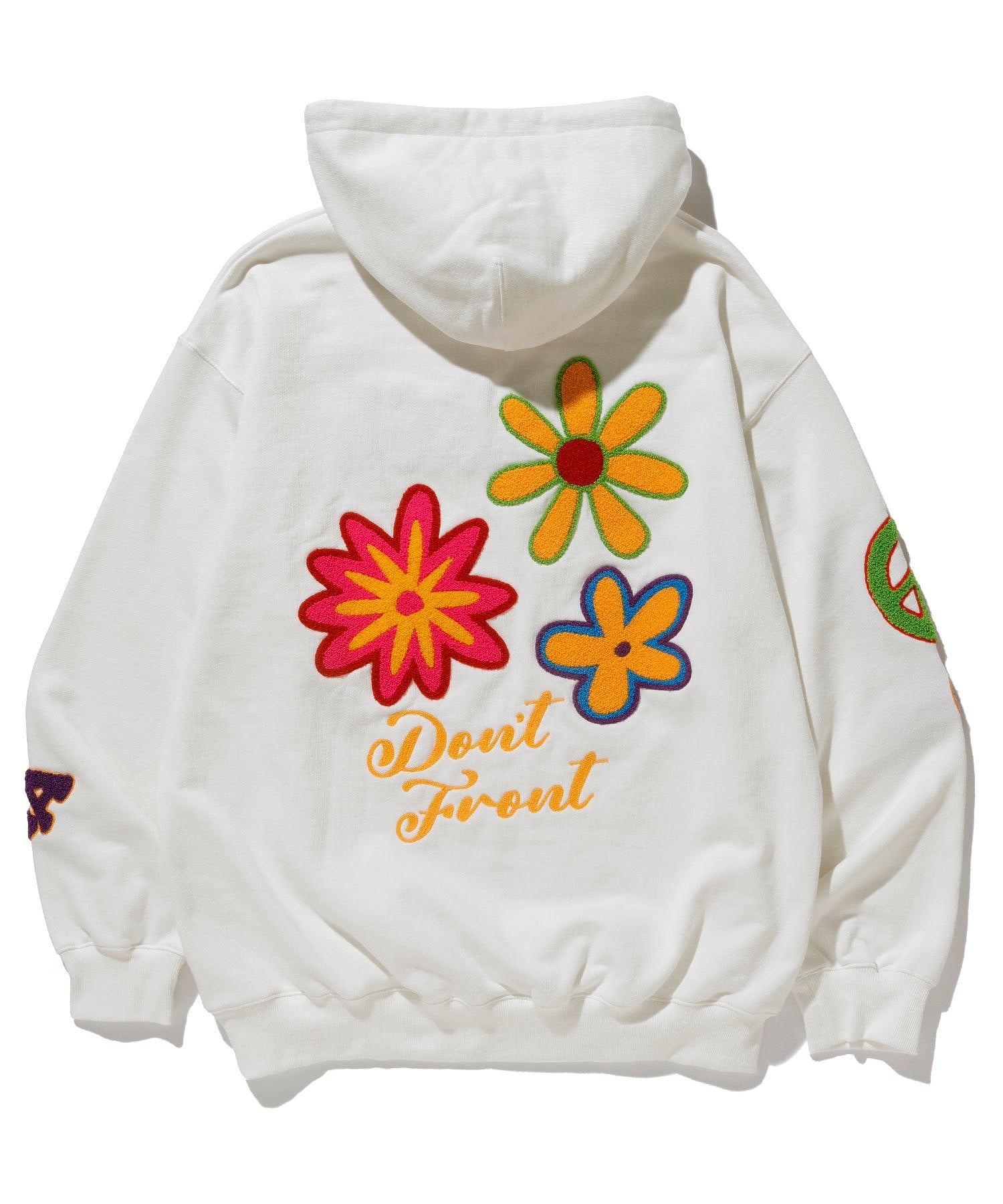 FLOWER PULLOVER HOODED SWEAT XLARGE