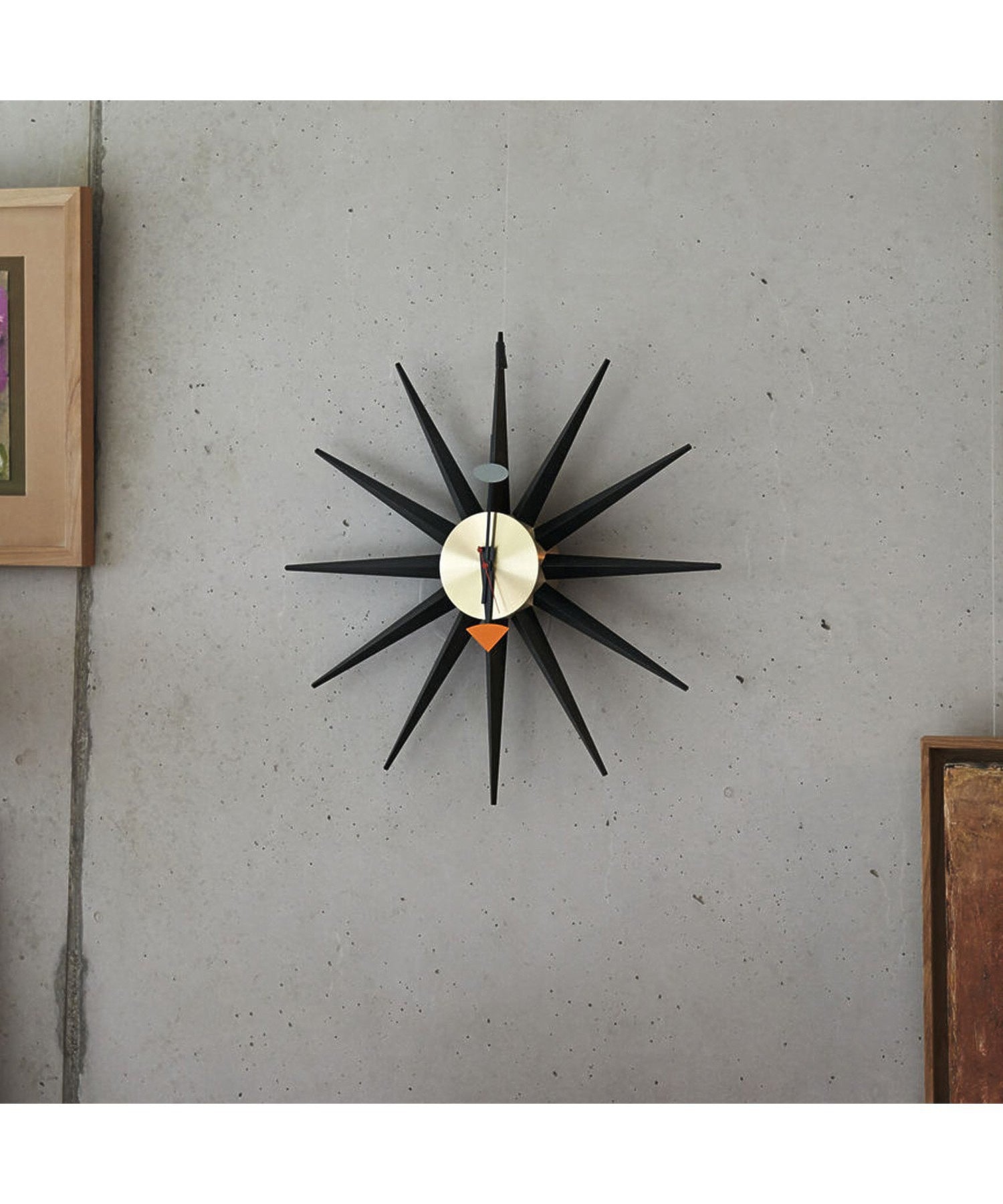 Vitra Sunburst Clock Black/Brass