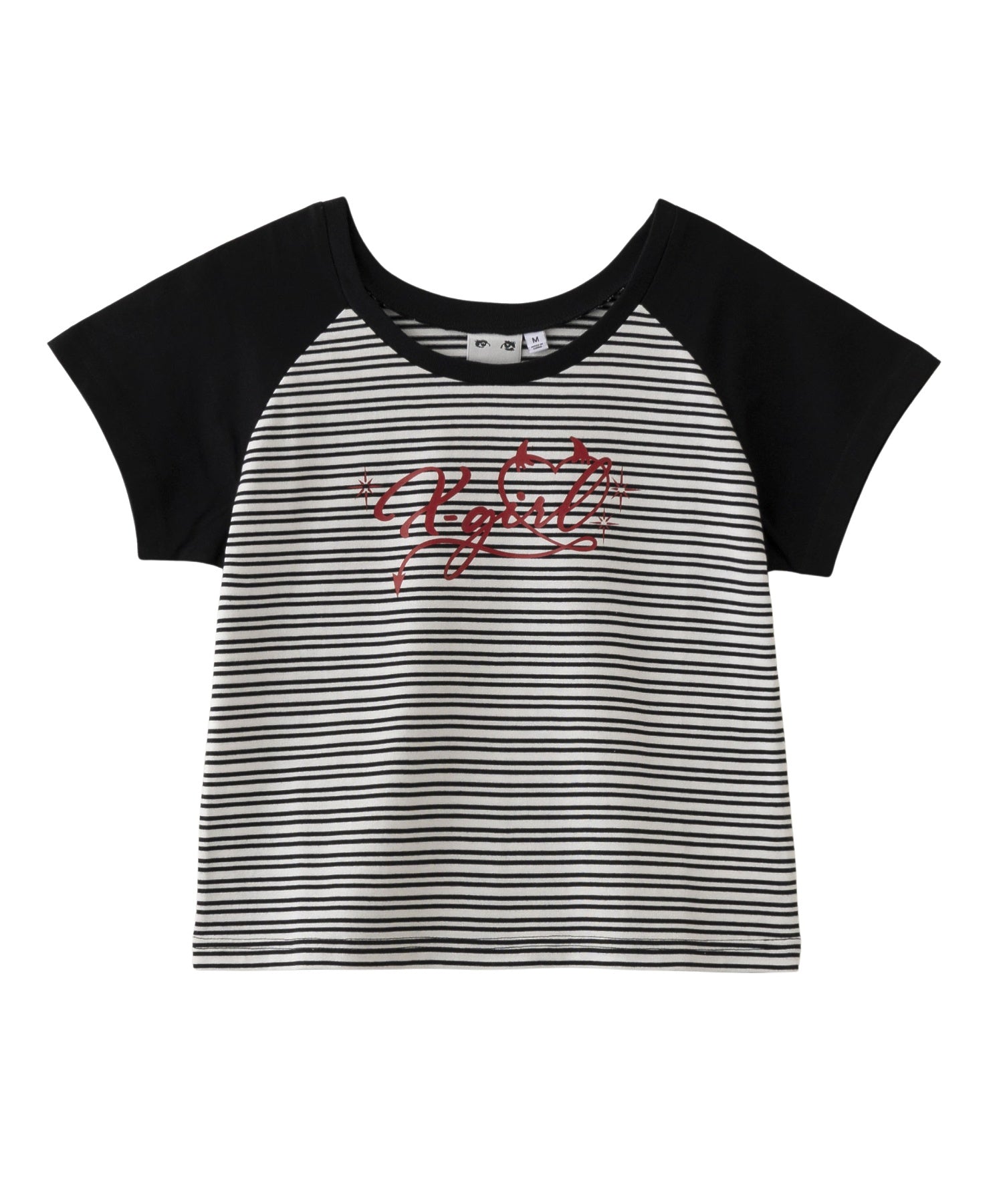 STRIPED RAGLAN BABY TEE