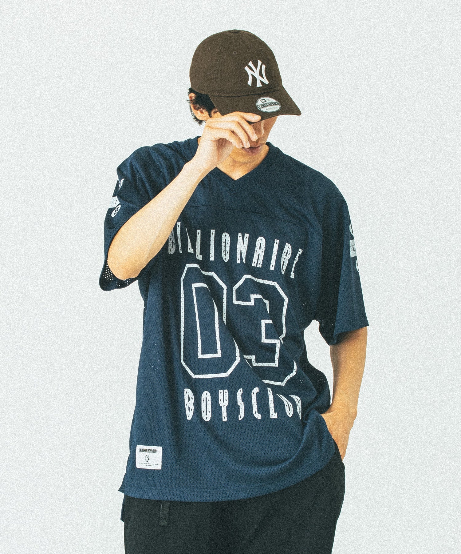 BILLIONAIRE BOYS CLUB/ビリオネア・ボーイズ・クラブ/MESH FOOTBALL T-SHIRT/BBCJP251C009