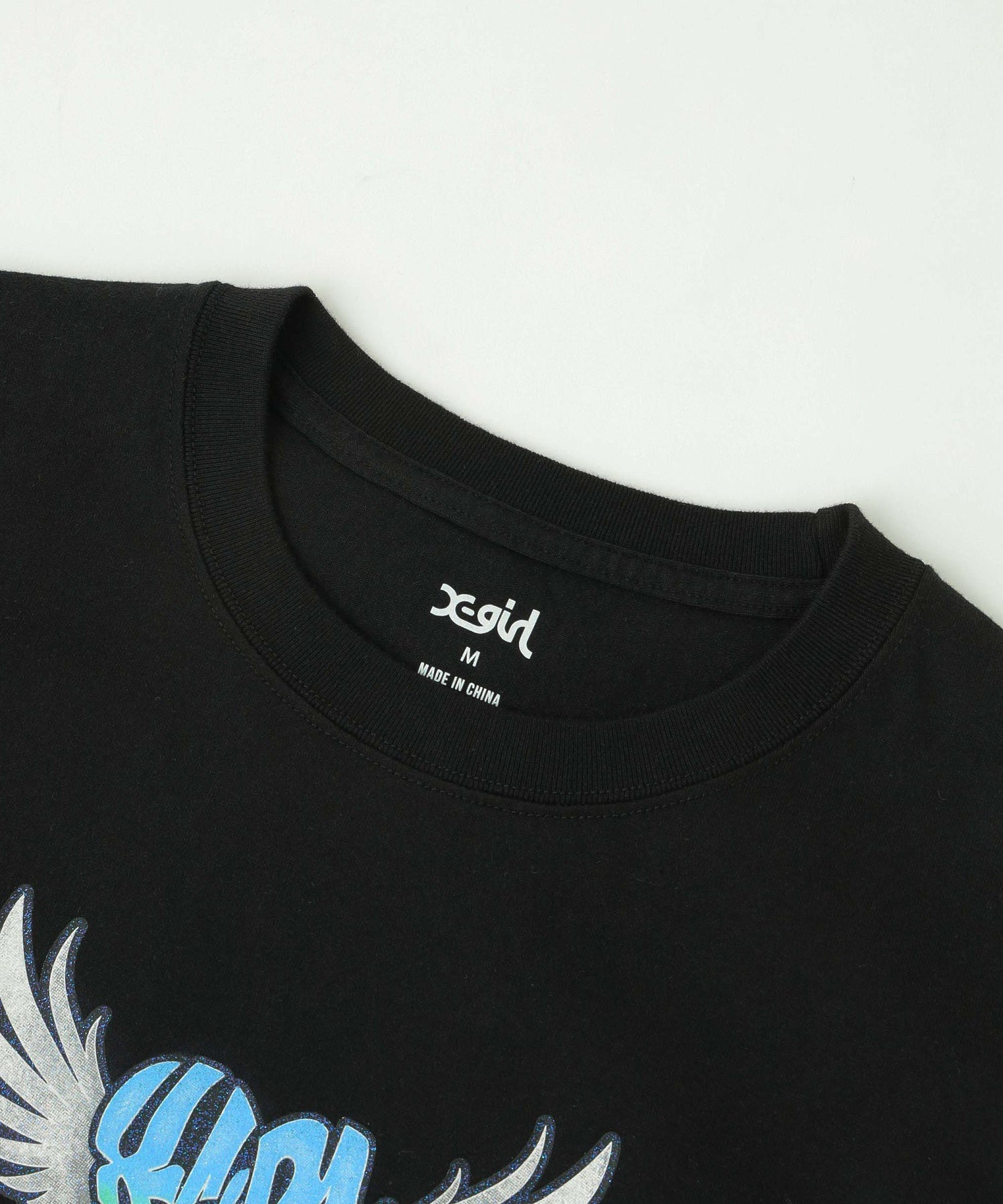 HEART WING SHINY LOGO S/S CROPPED TEE