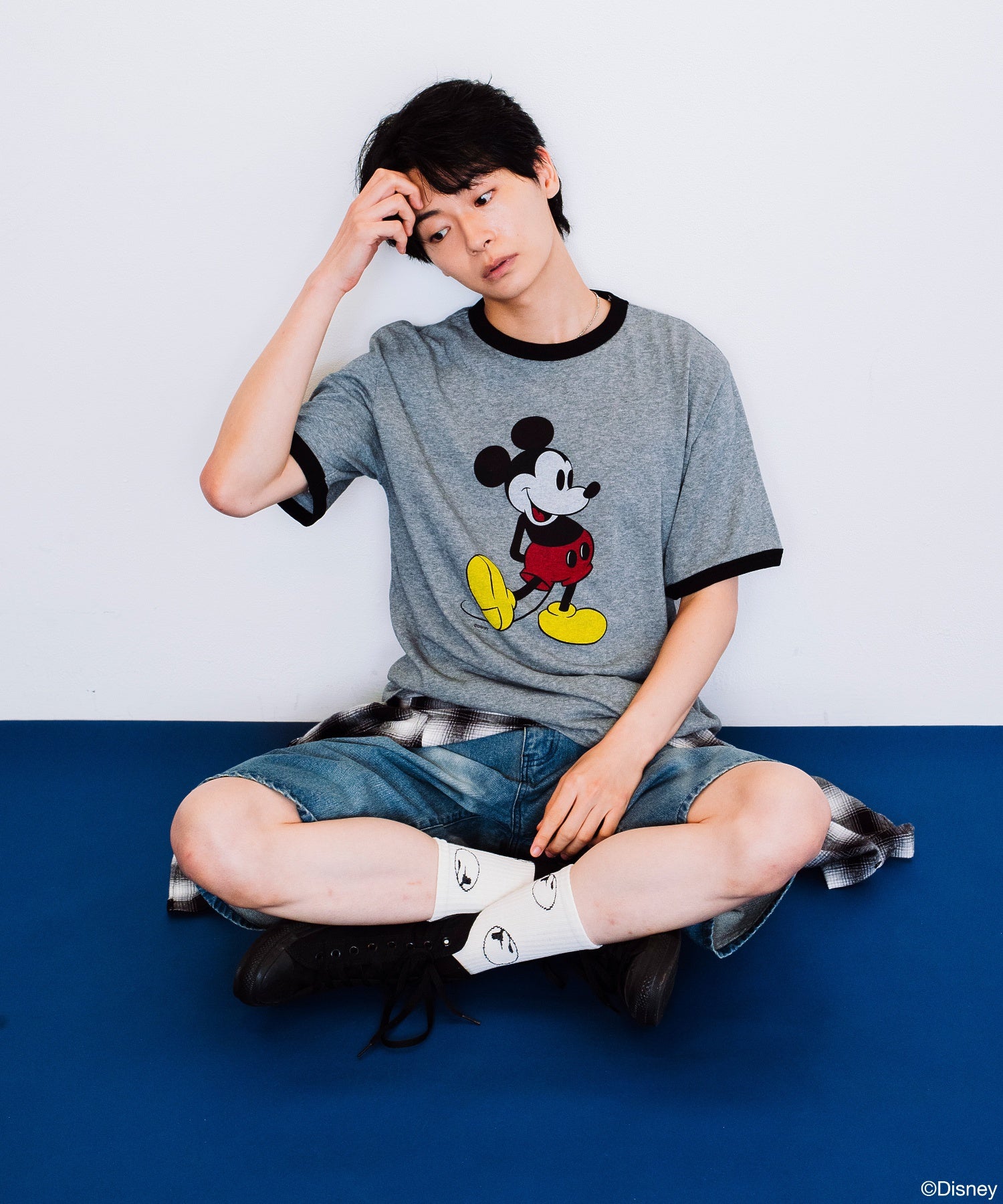 【F-LAGSTUF-F】 MICKEY RINGER T-SHIRT