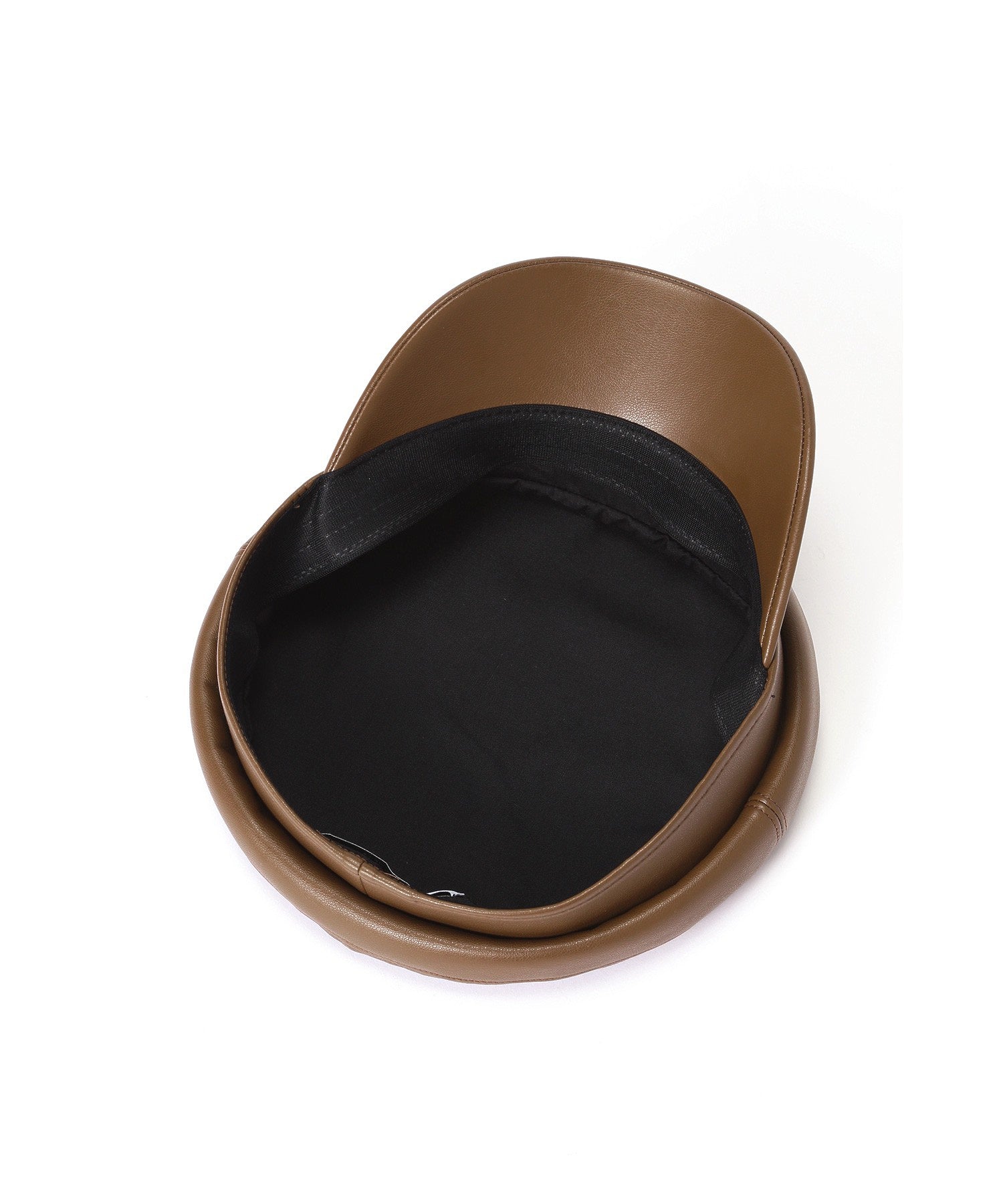 フェイクレザーマリンキャップ