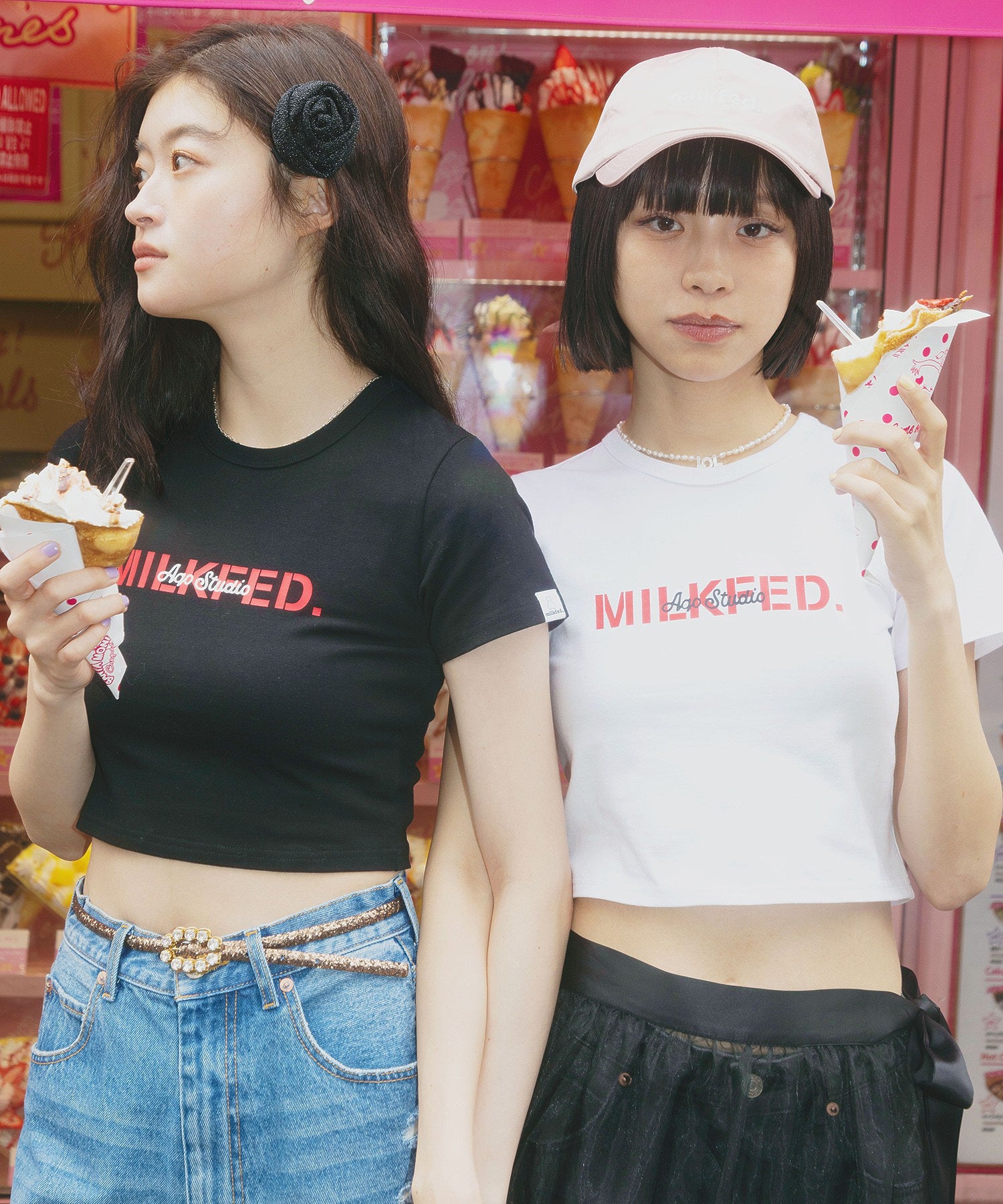 MILKFED.xAQO STUDIOS FITTED TEE