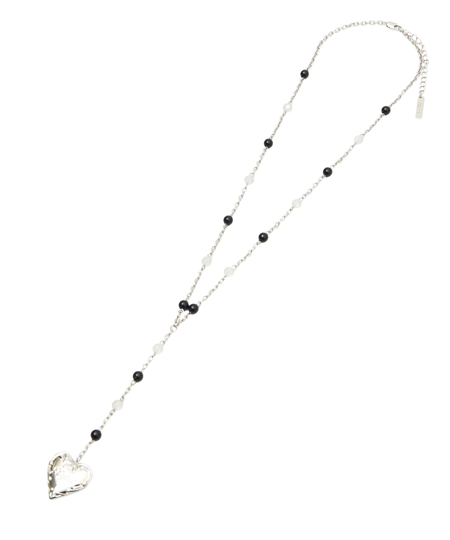 X-GIRL ENGRAVED HEART NECKLACE