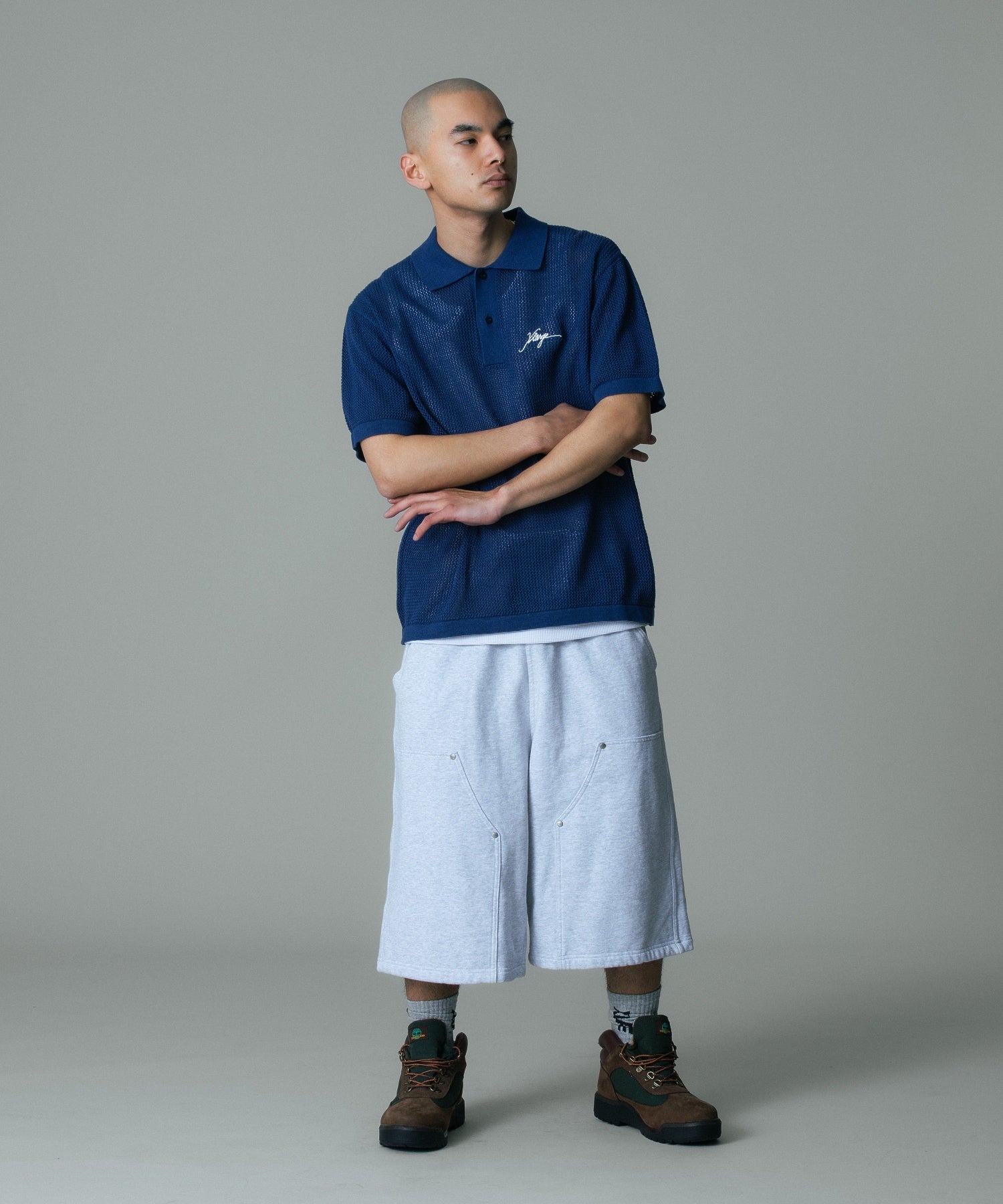 MESH KNIT POLO SHIRT