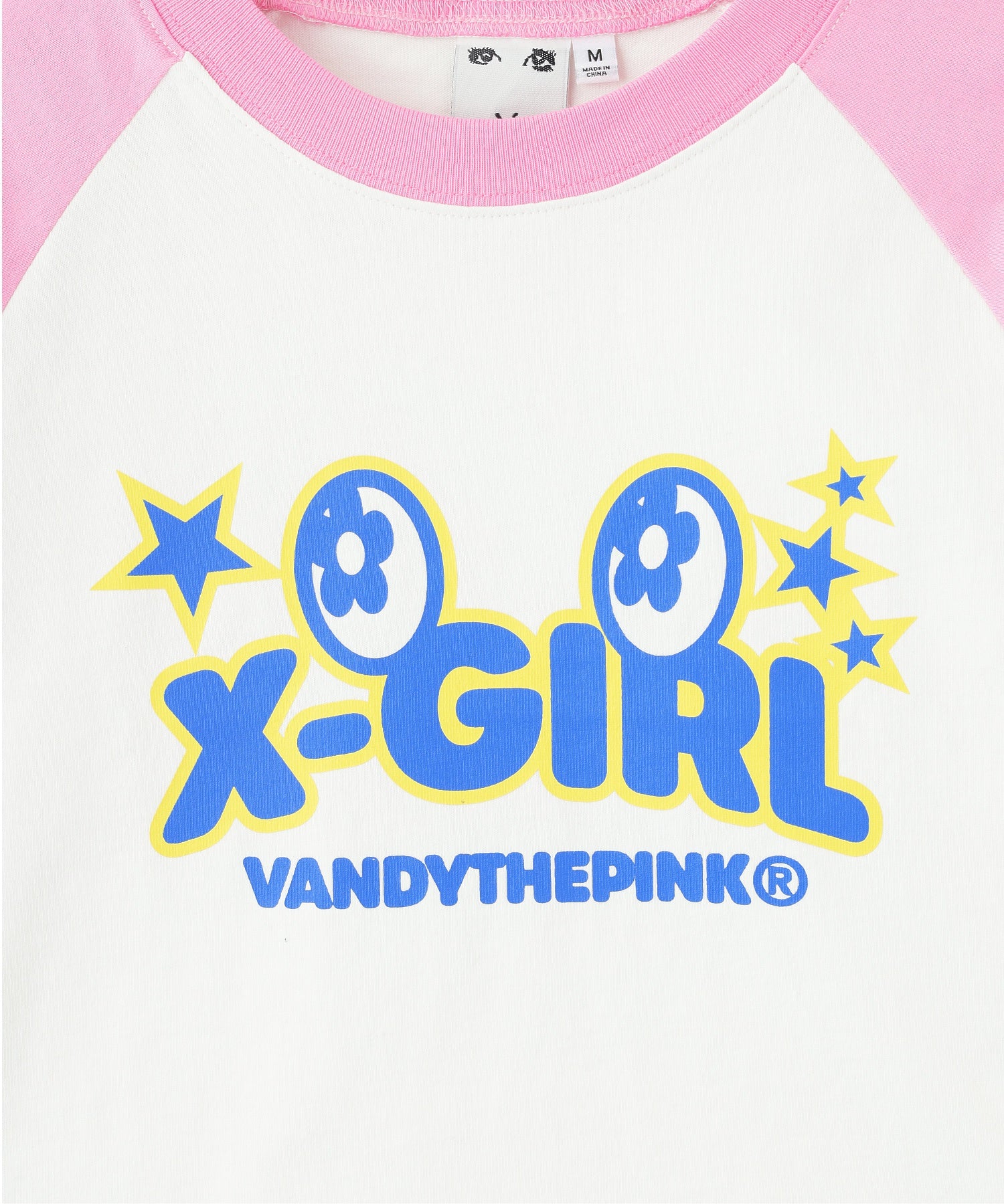 X-girl × VTP RAGLAN L/S BABY TEE