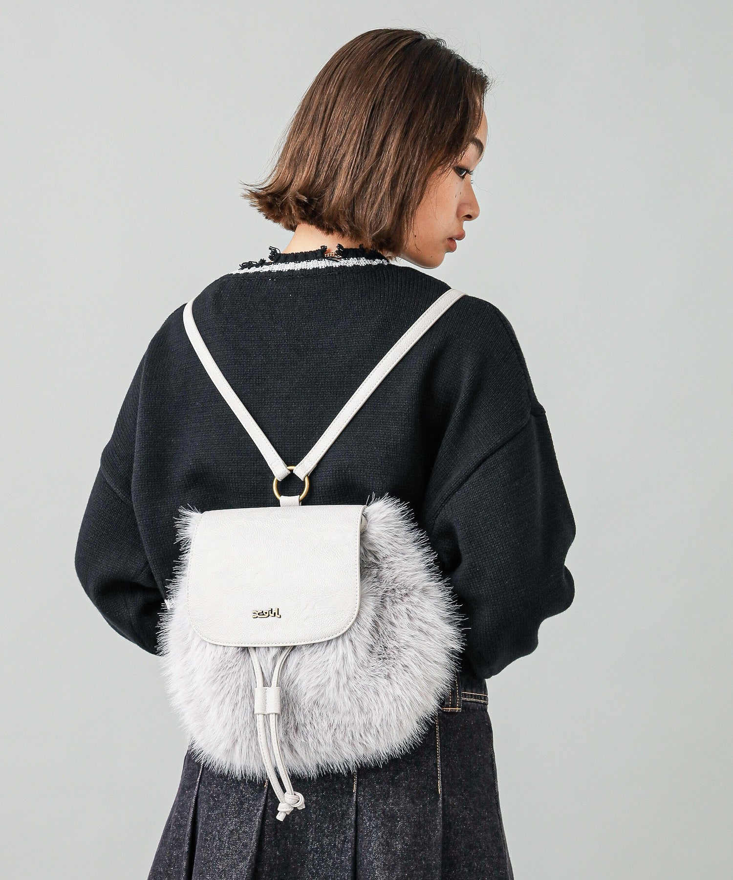 FAUX FUR BAG