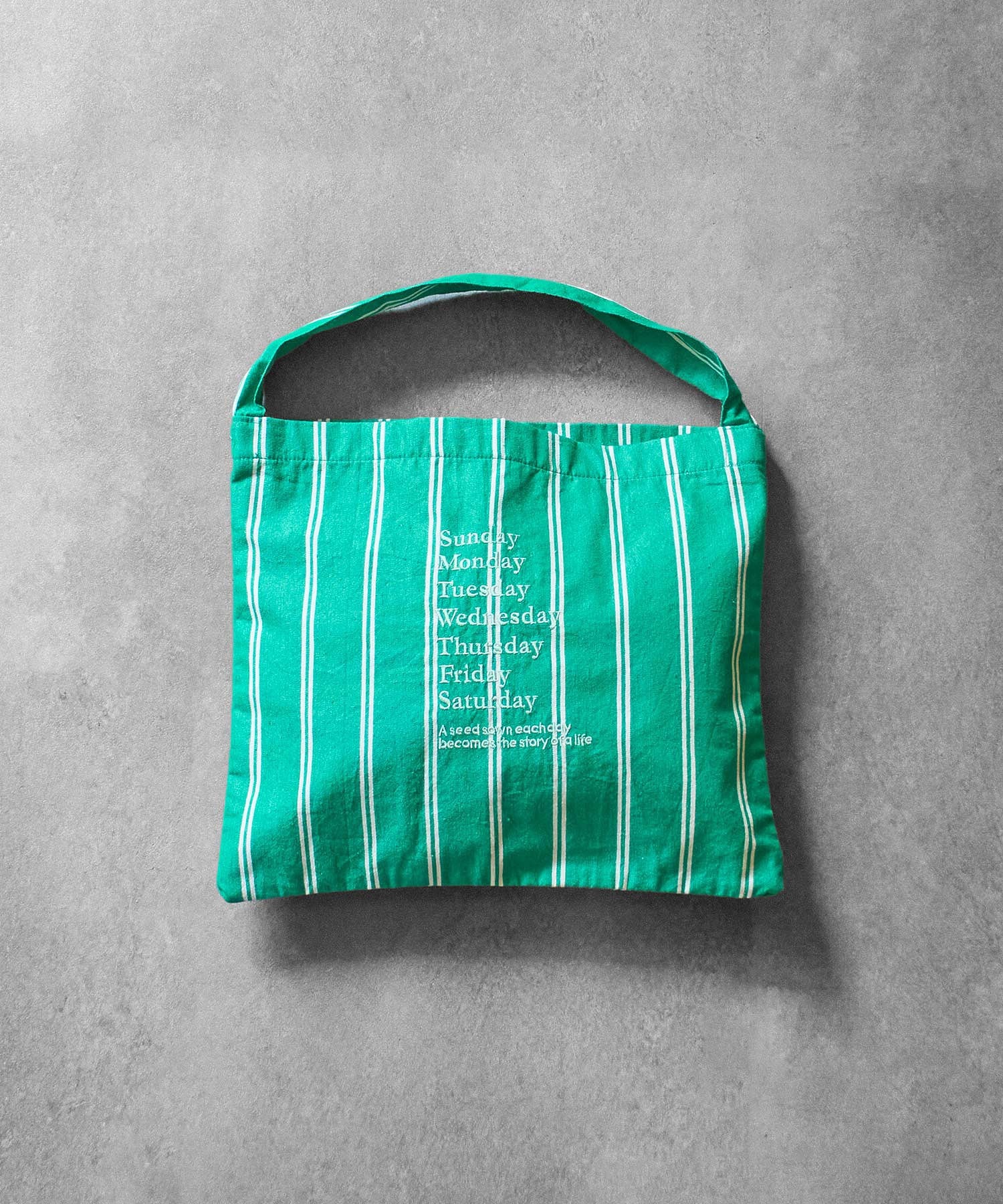 beej/STRIPE FABRIC OSBAG
