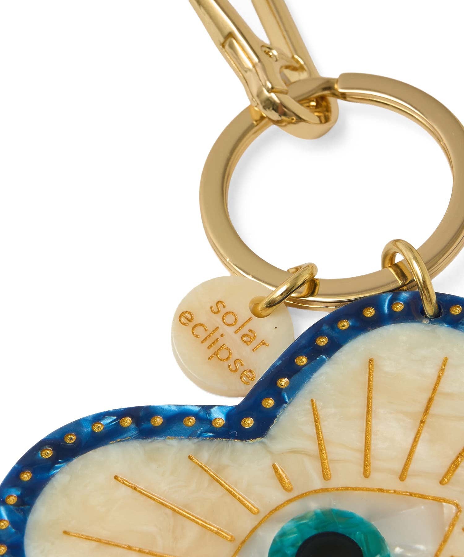 SOLAR ECLIPSE/HAND-PAINTED BAG CHARM
