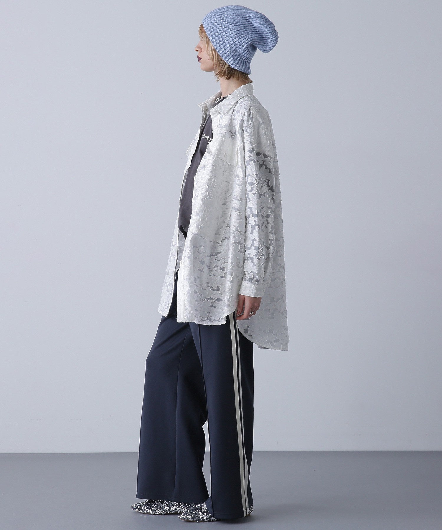 GENE HEAVENS/フラワーシアードビー ワークポケットビッグシャツ