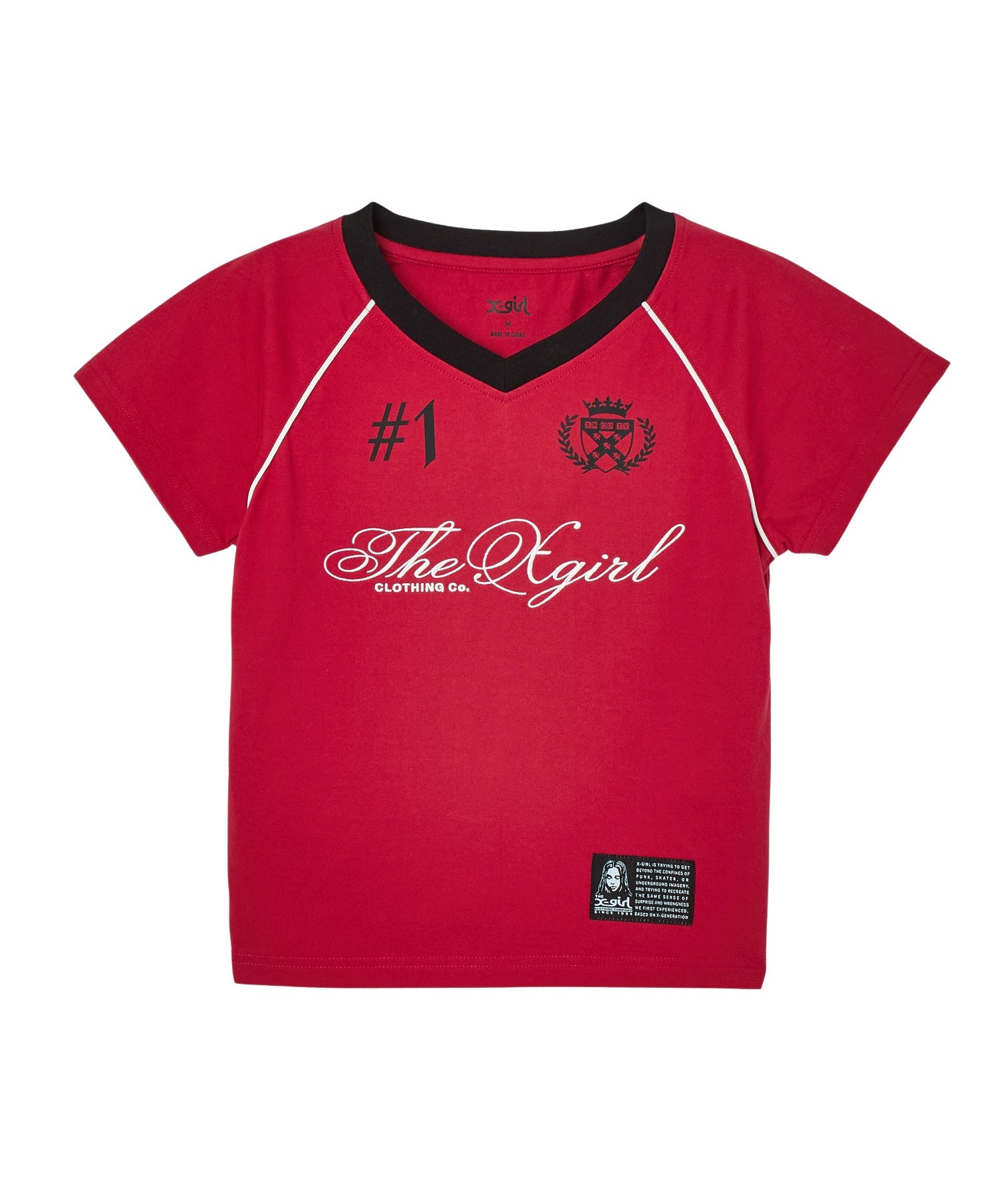 THE X-GIRL UNIFORM S/S BABY TEE