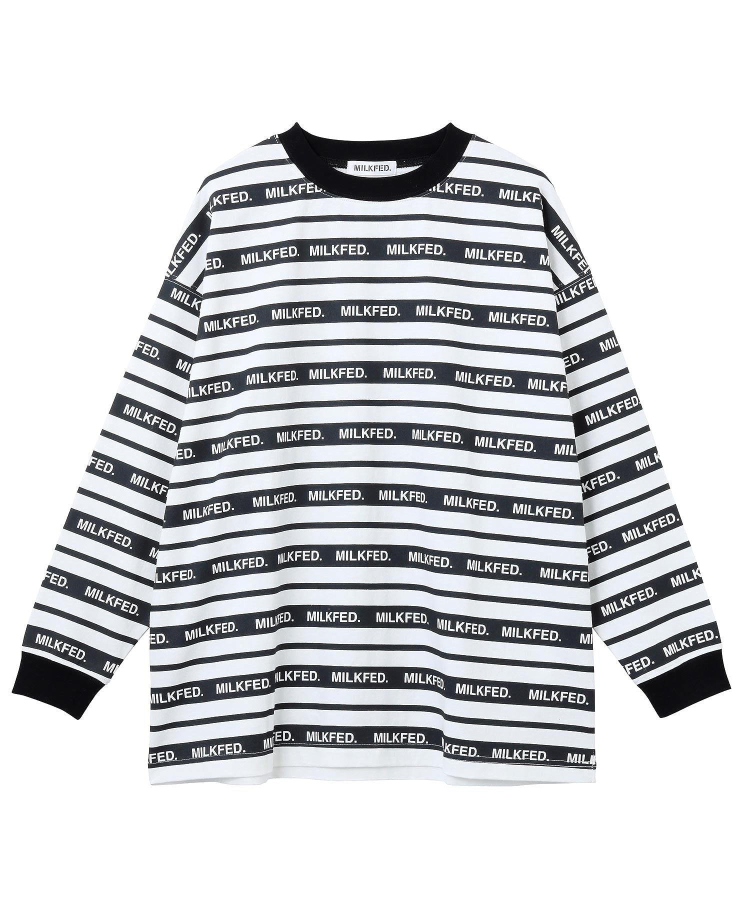 LOGO STRIPE L/S TOP MILKFED.