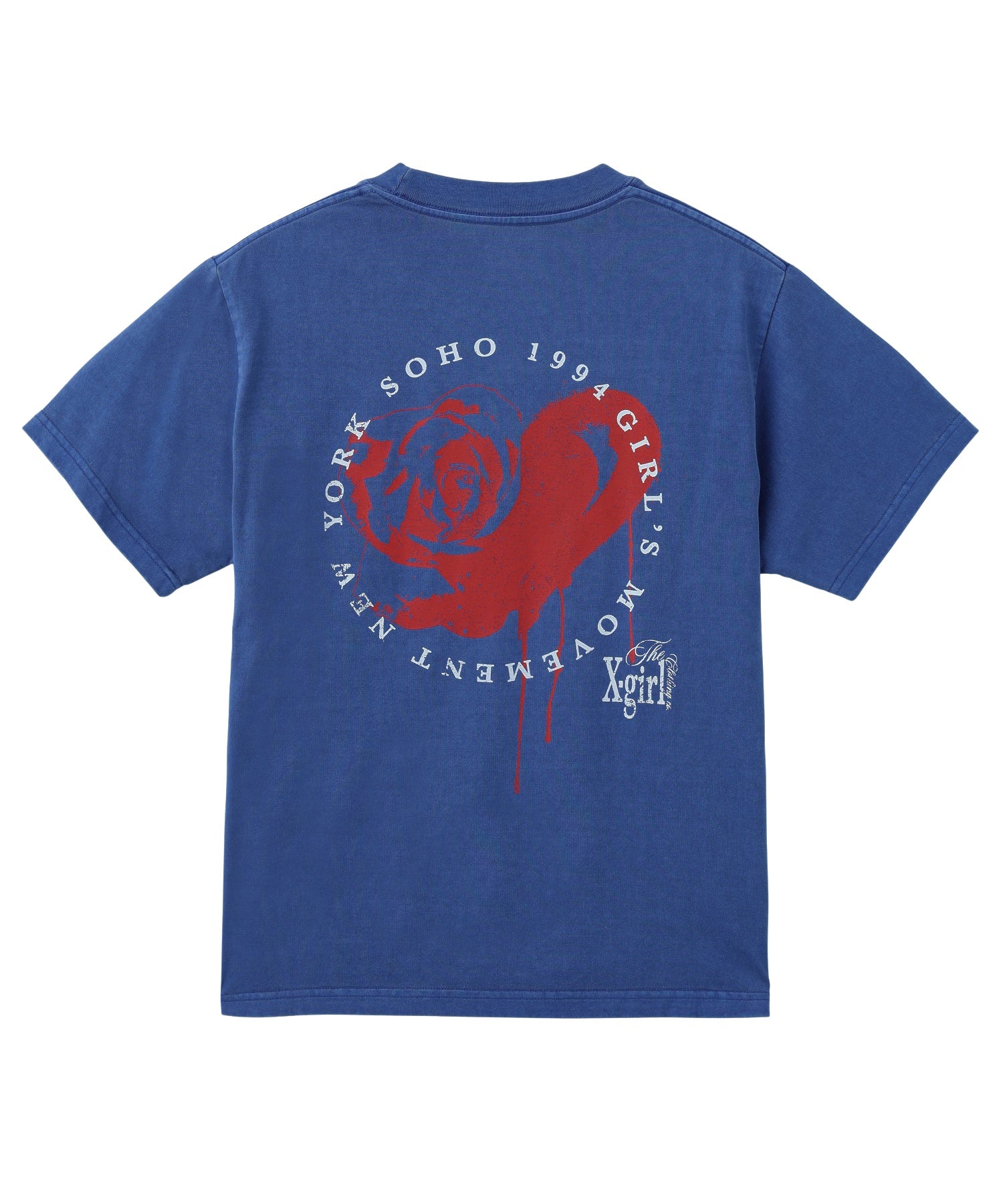 FADED HEART ROSE LOGO S/S TEE