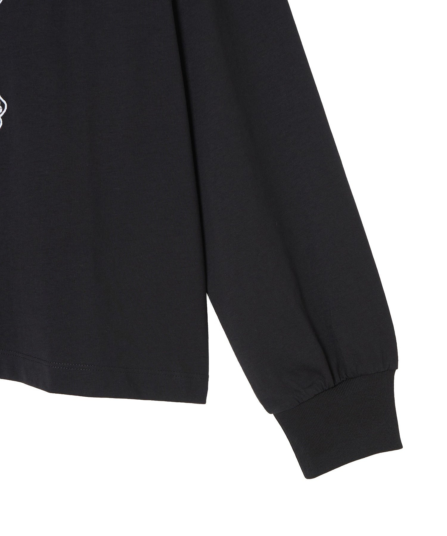 GANNI/BASIC COTTON JERSEY LONGSLEEVE FLOWER PRINT