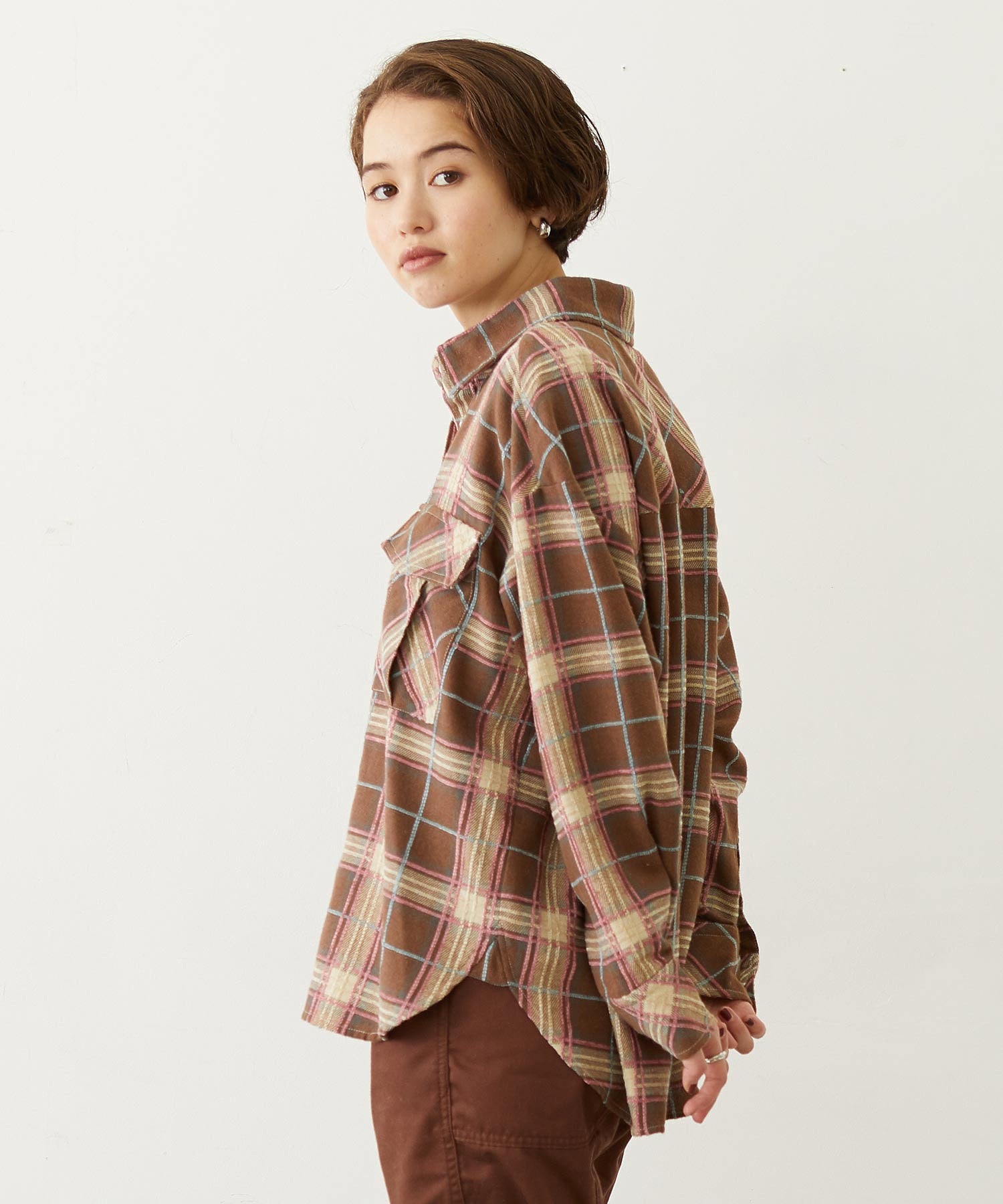 LOGO PLAID SHIRT