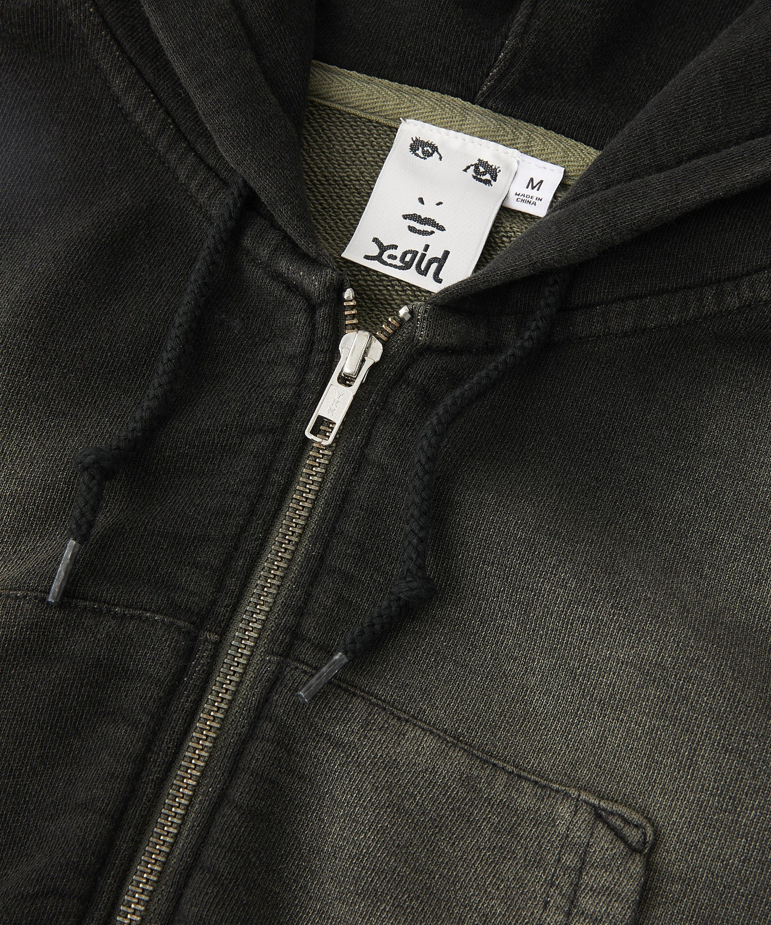 FADED COMPACT S/S ZIP UP HOODIE