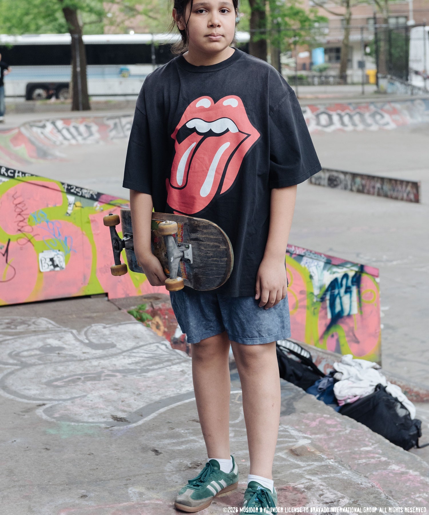 【F-LAGSTUF-F】SPLIT TONGUE S/S T-SHIRT(The Rolling Stones)
