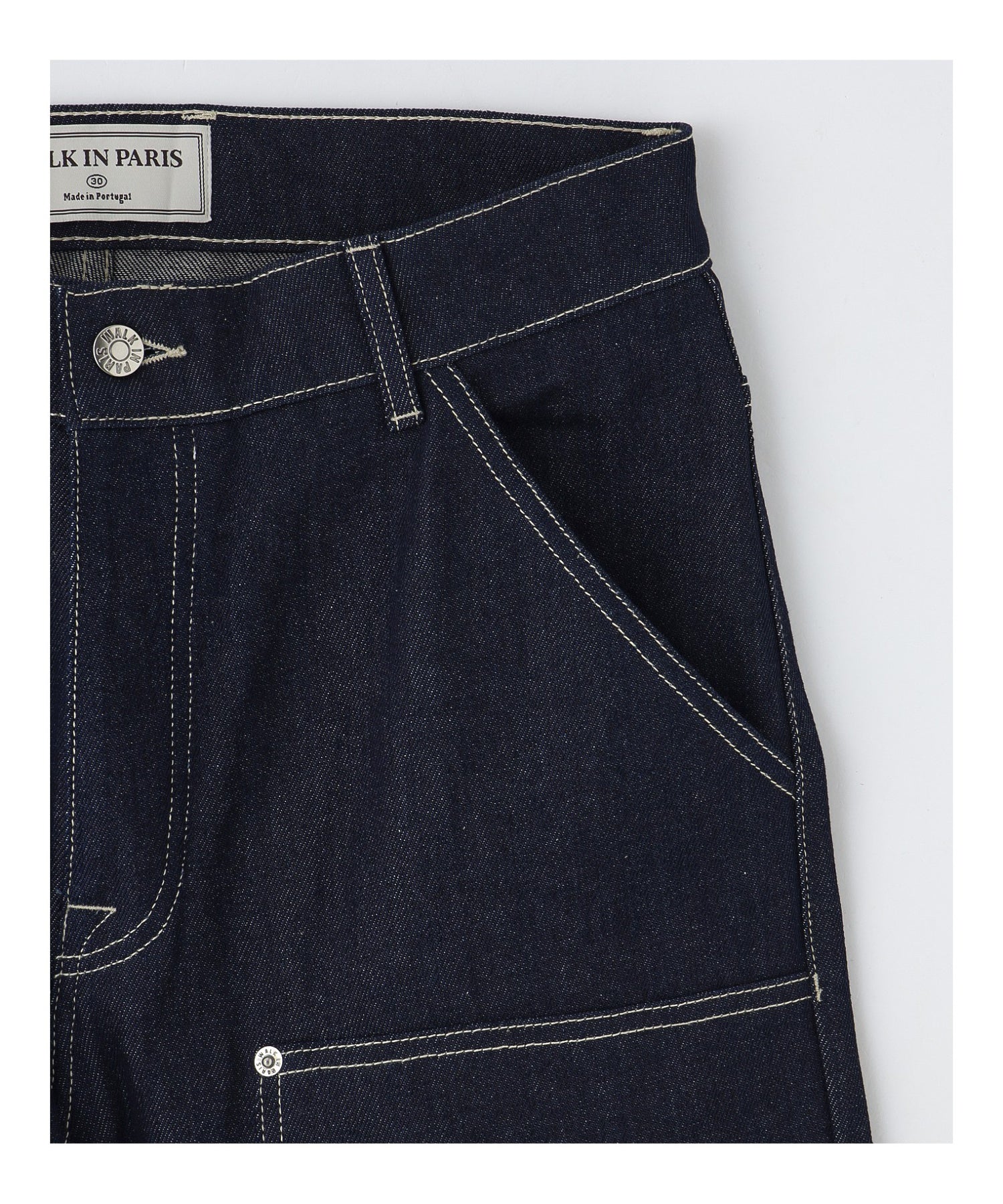 WALK IN PARIS/ウォーキンパリス/Indigo Double Knee Carpenter Pants